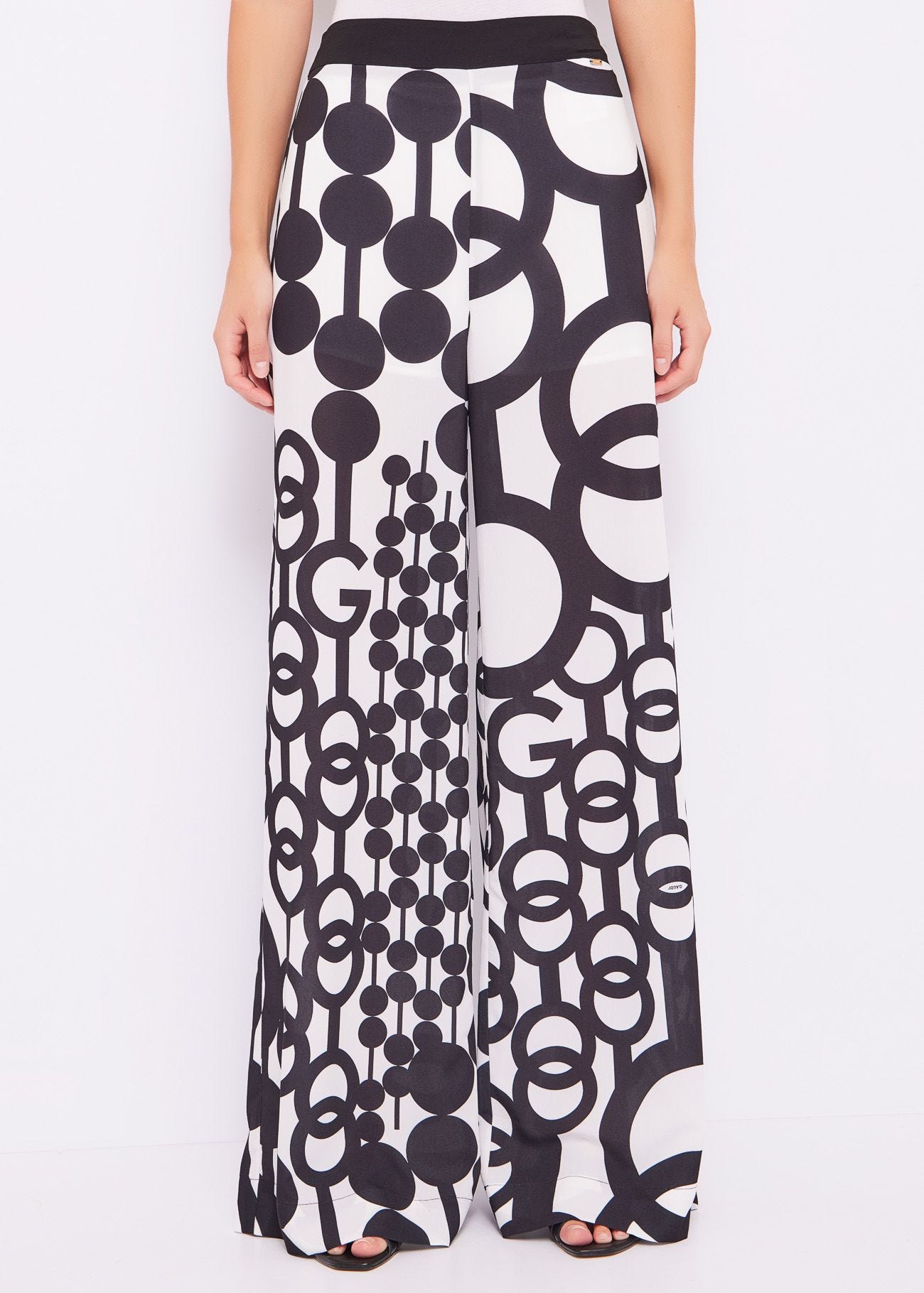 Printed georgette trousers Gaudì