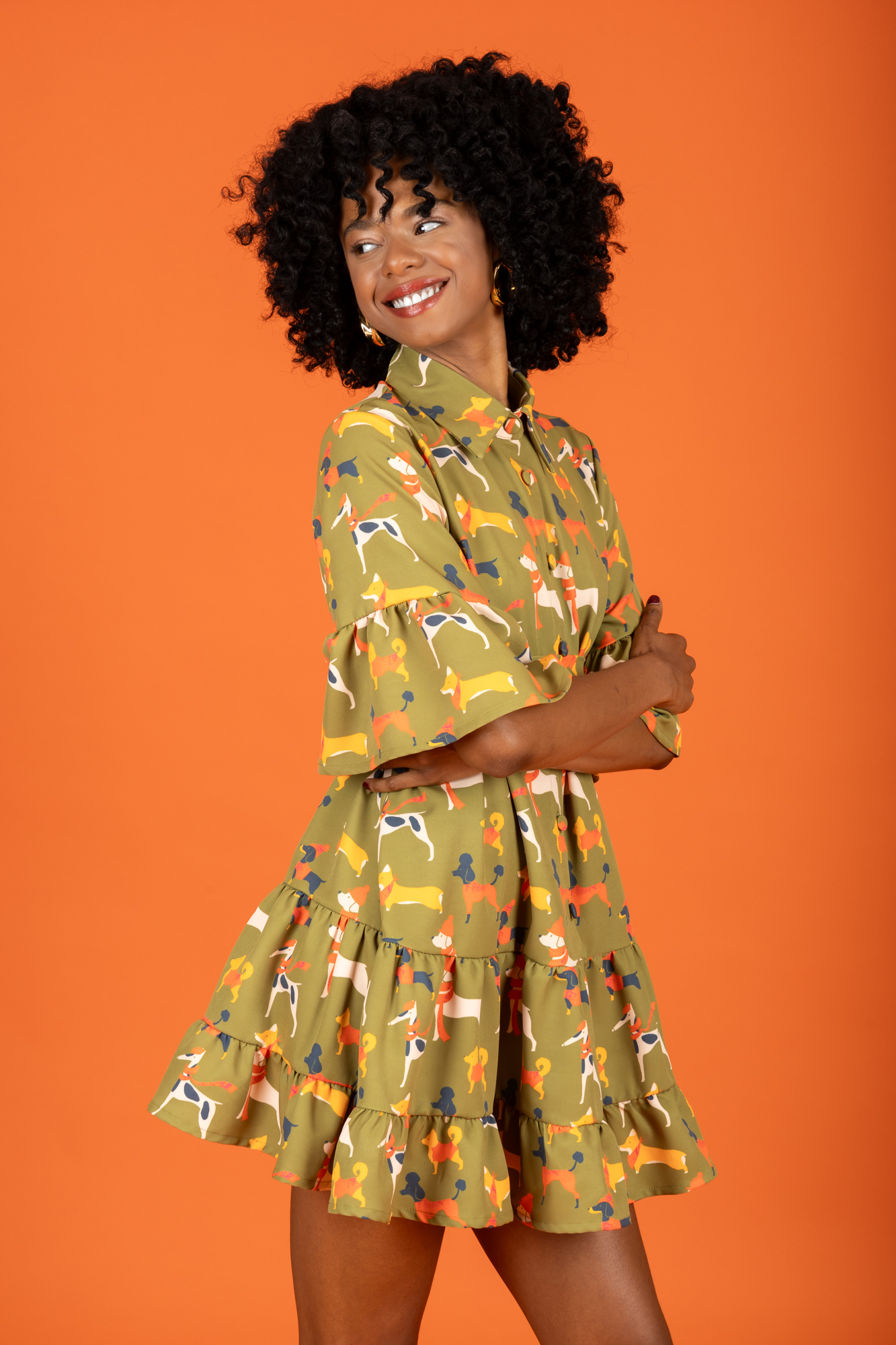 Poodle  κοντό φόρεμα