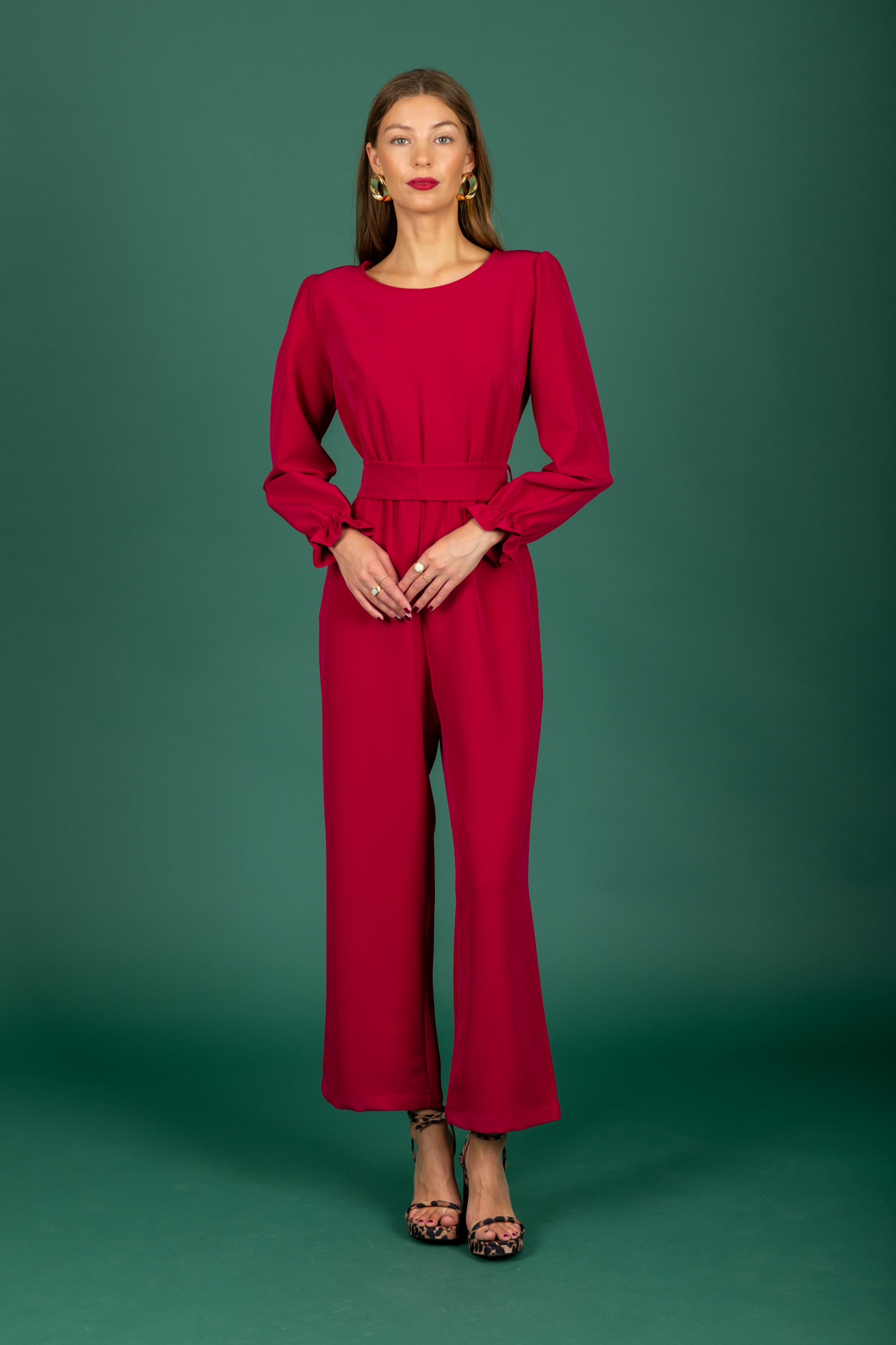 Derek jumpsuit (Cherry)