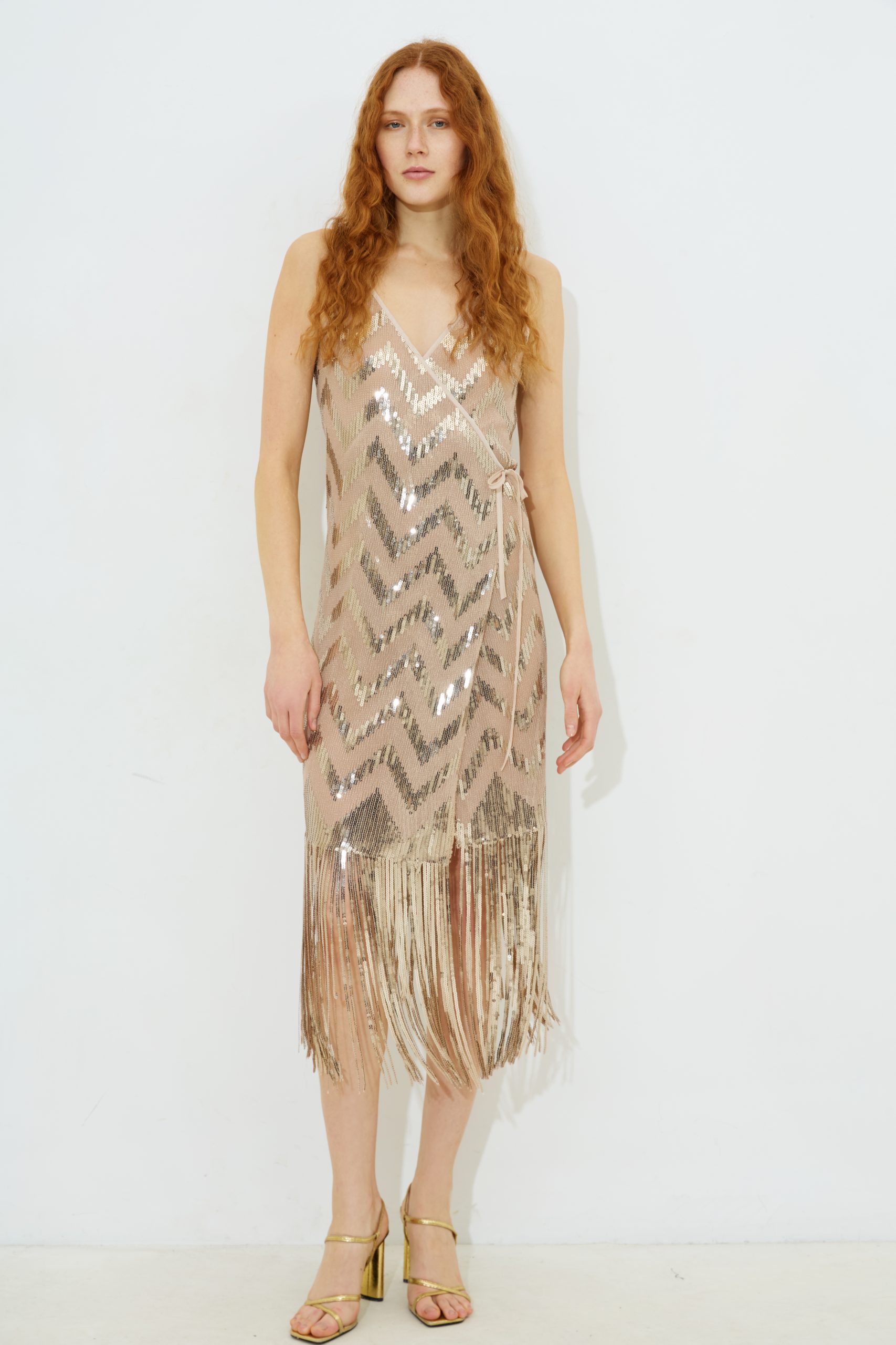 Raisa Fringe Sequin Dress