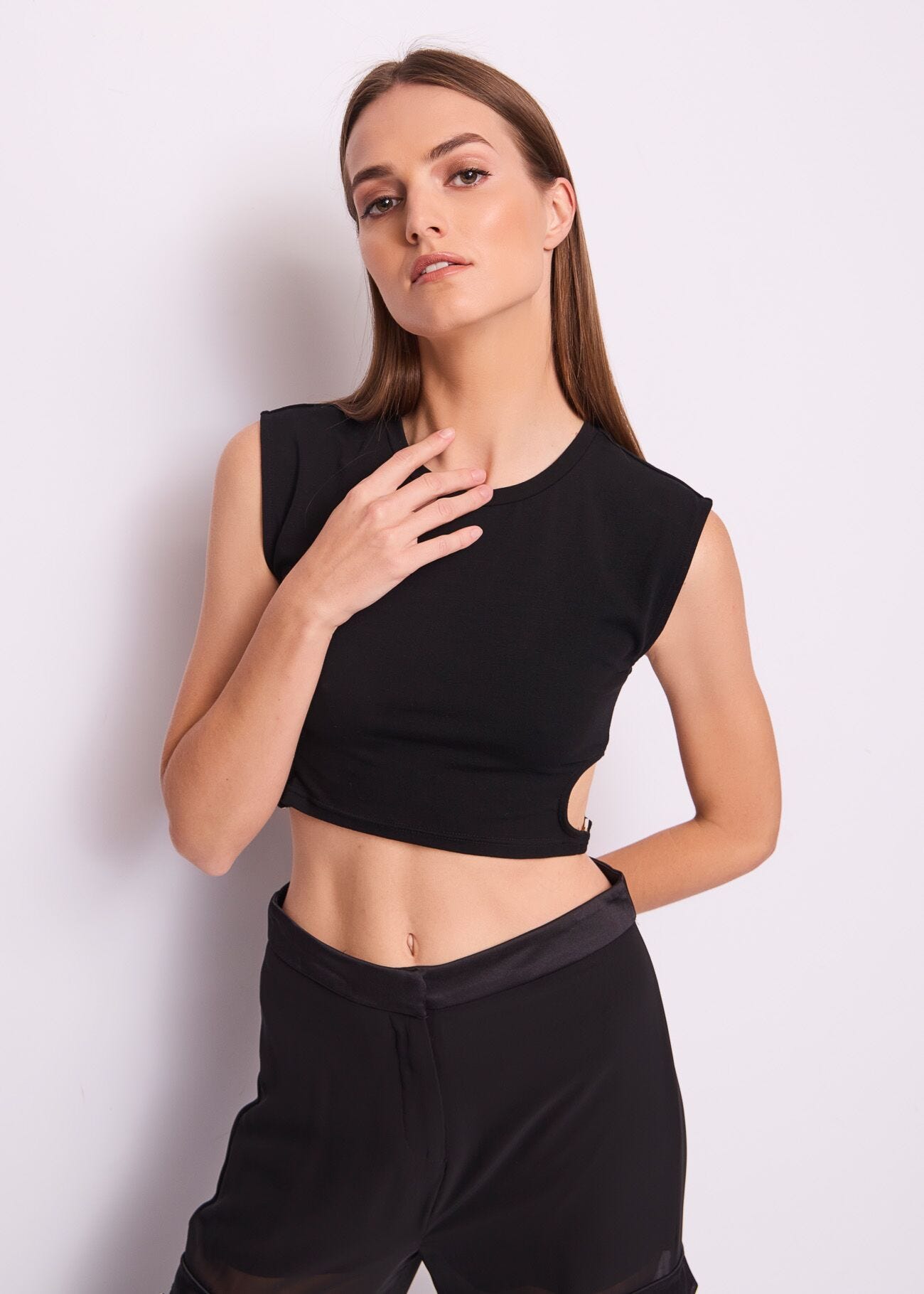 Women\'s Μαύρο βαμβακερό t-shirt Gaudì