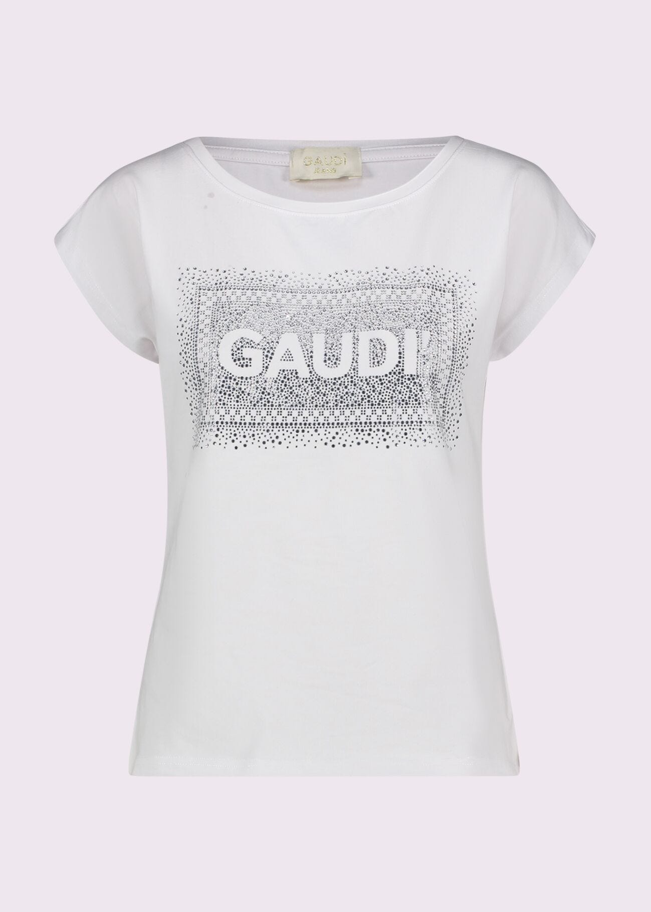 Women\'s white cotton T-shirt Gaudì