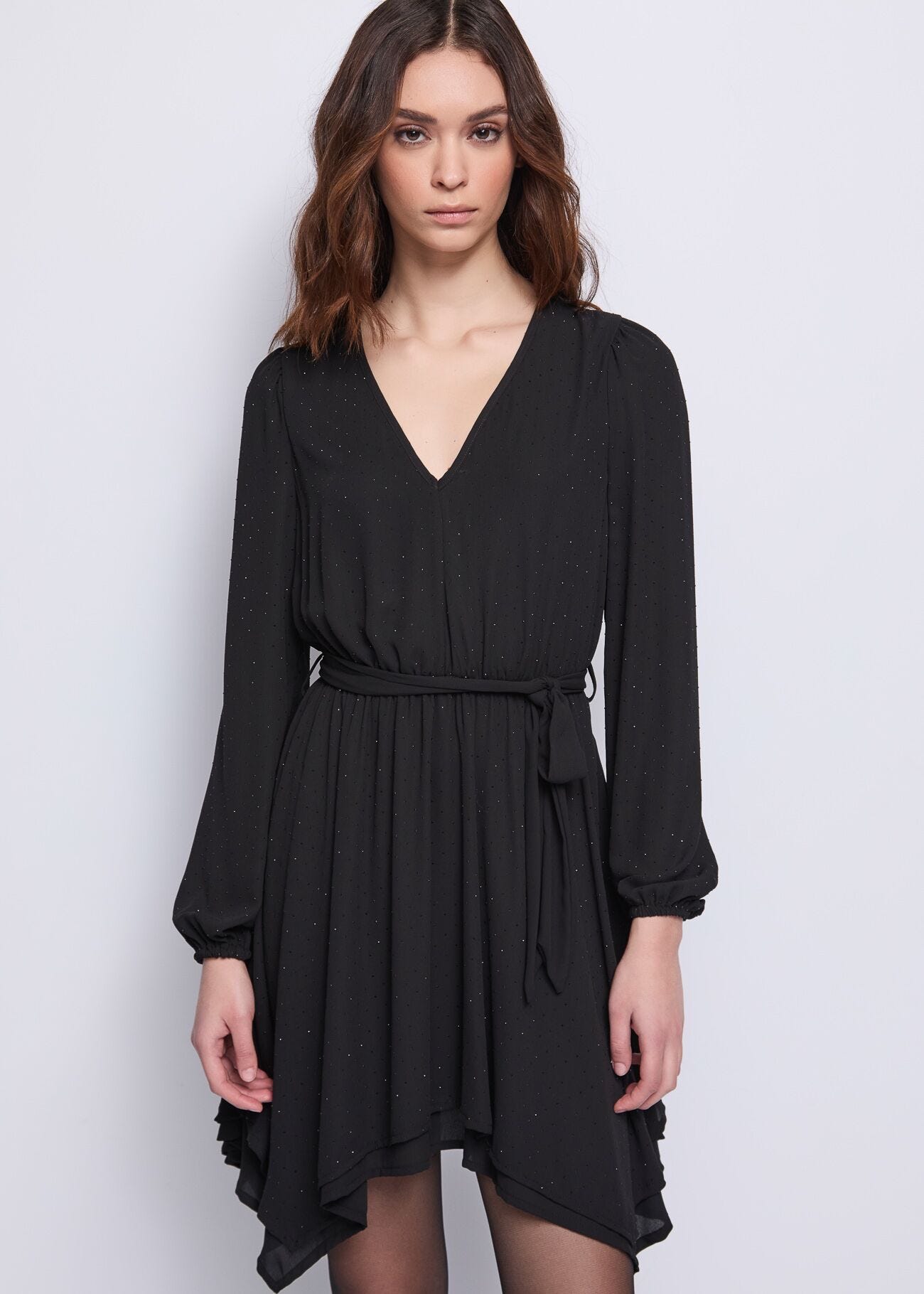 Women\'s georgette dress with belt Gaudì