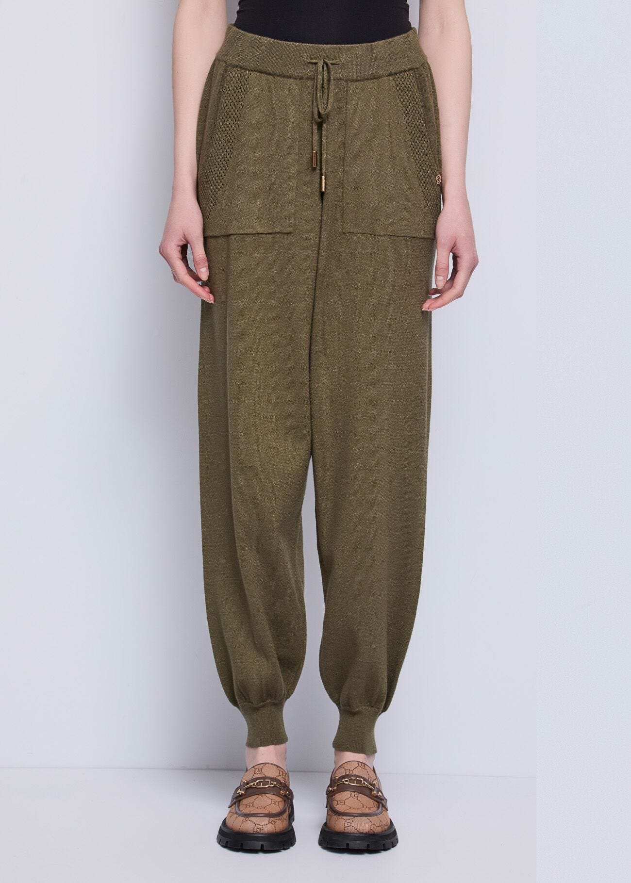 Women\'s lurex trousers with drawstring Gaudì