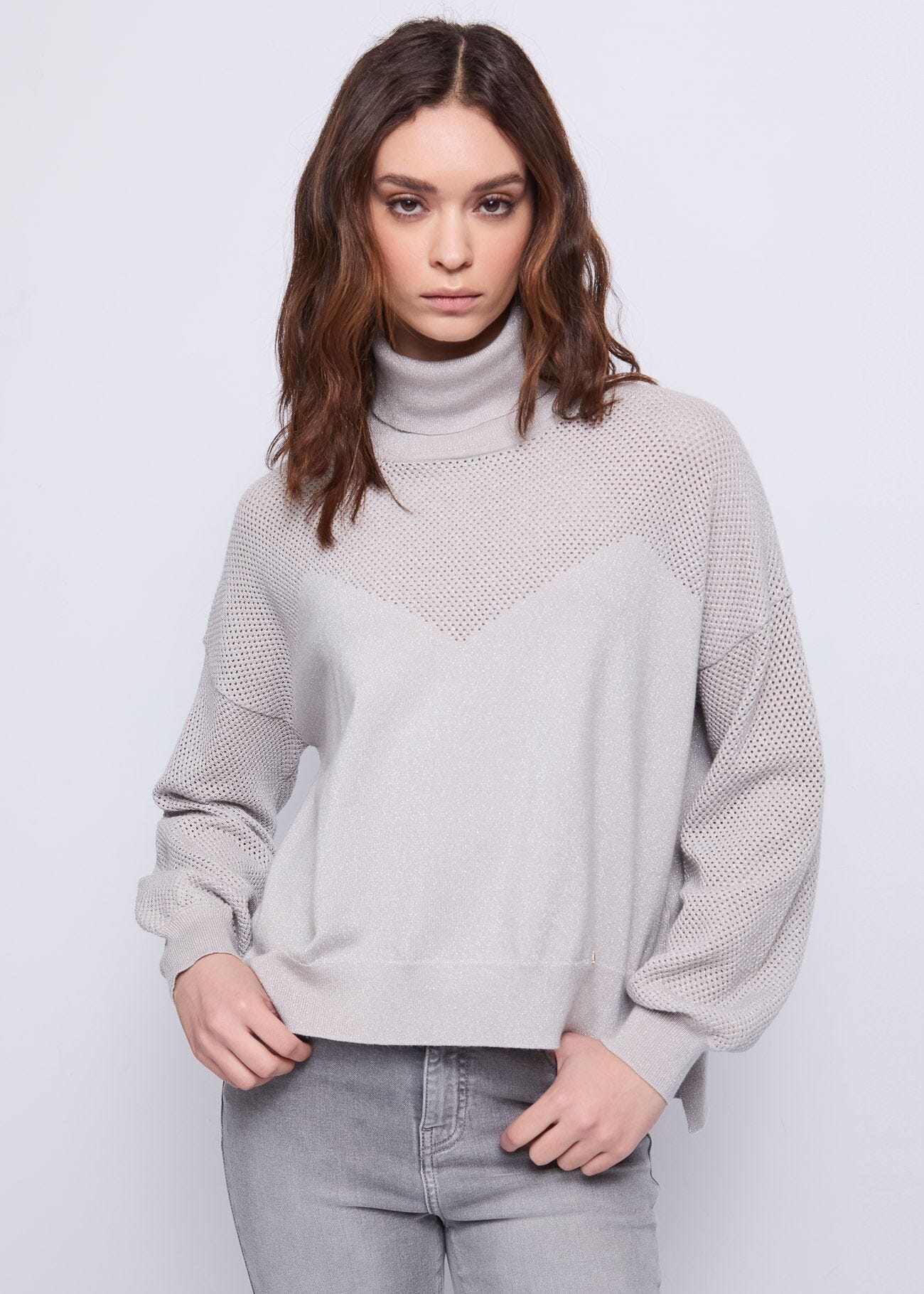 Women\'s turtleneck in lurex yarn Gaudì