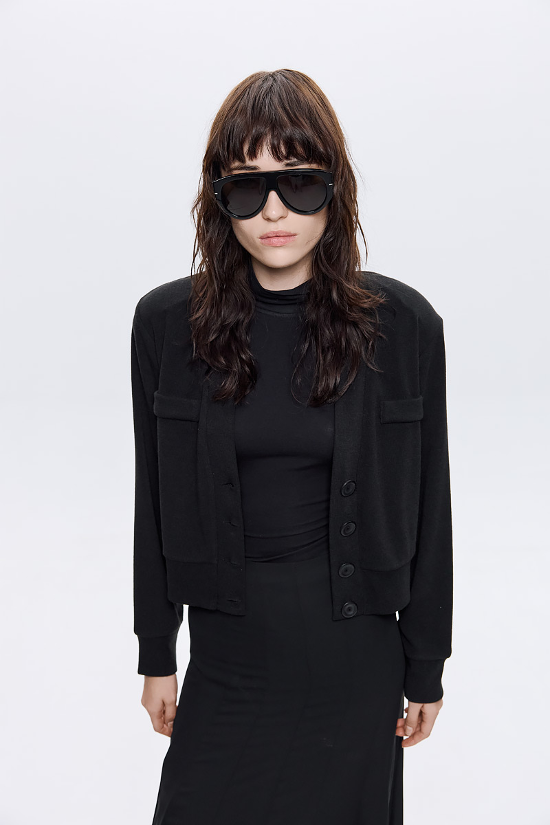 Karla Padded Knit Cardigan