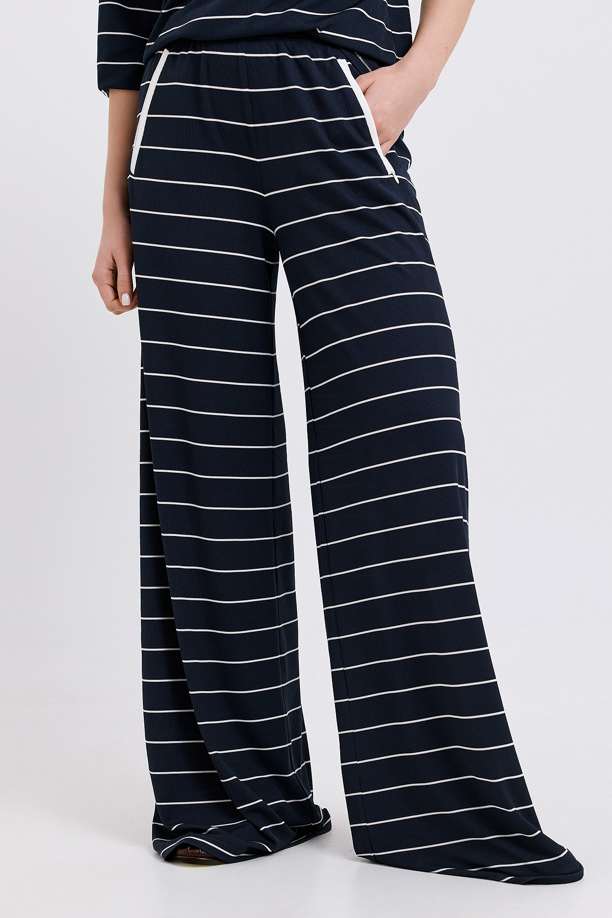 Leia Striped Rib Trousers