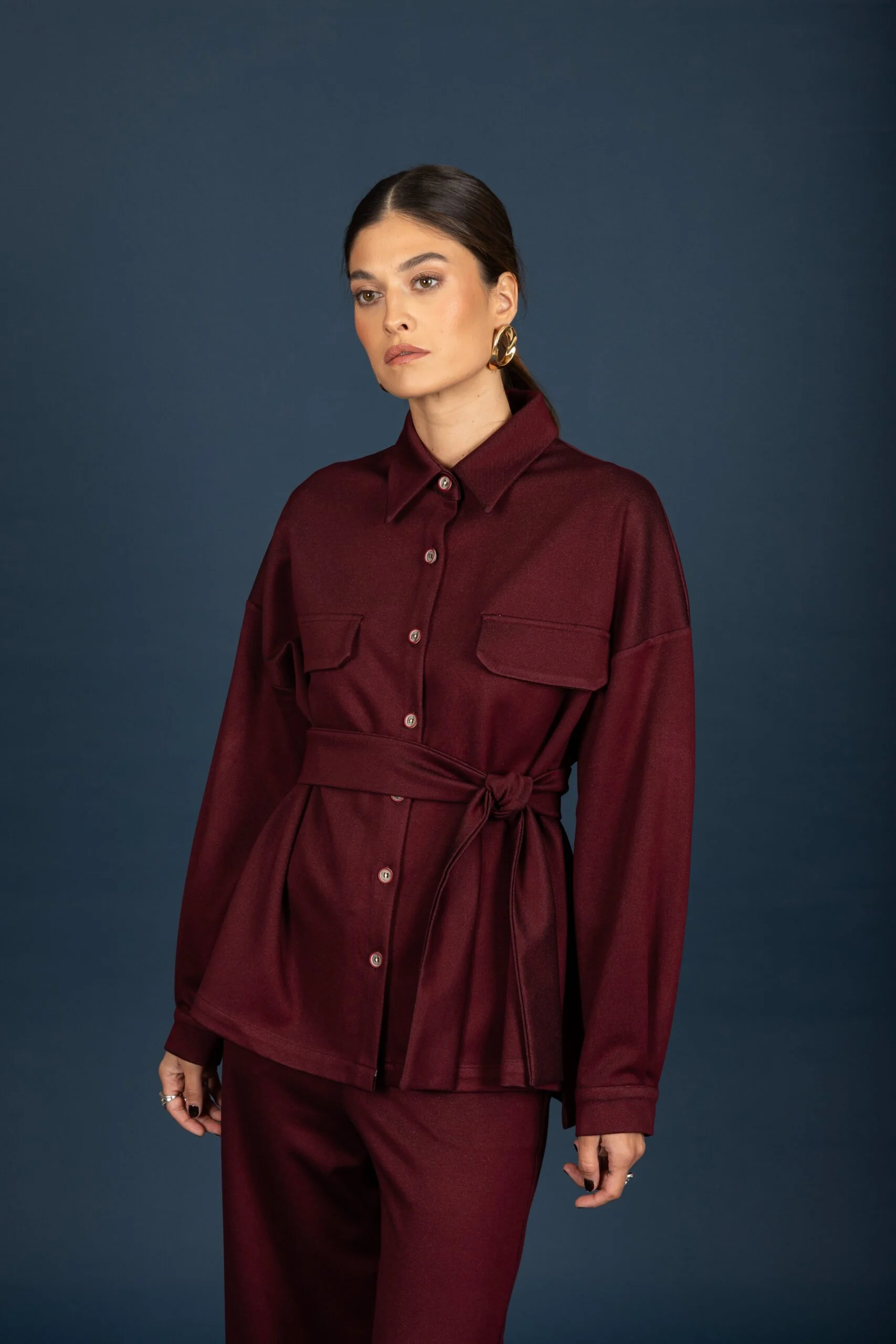 Craig oversize shirt (Bordeaux)