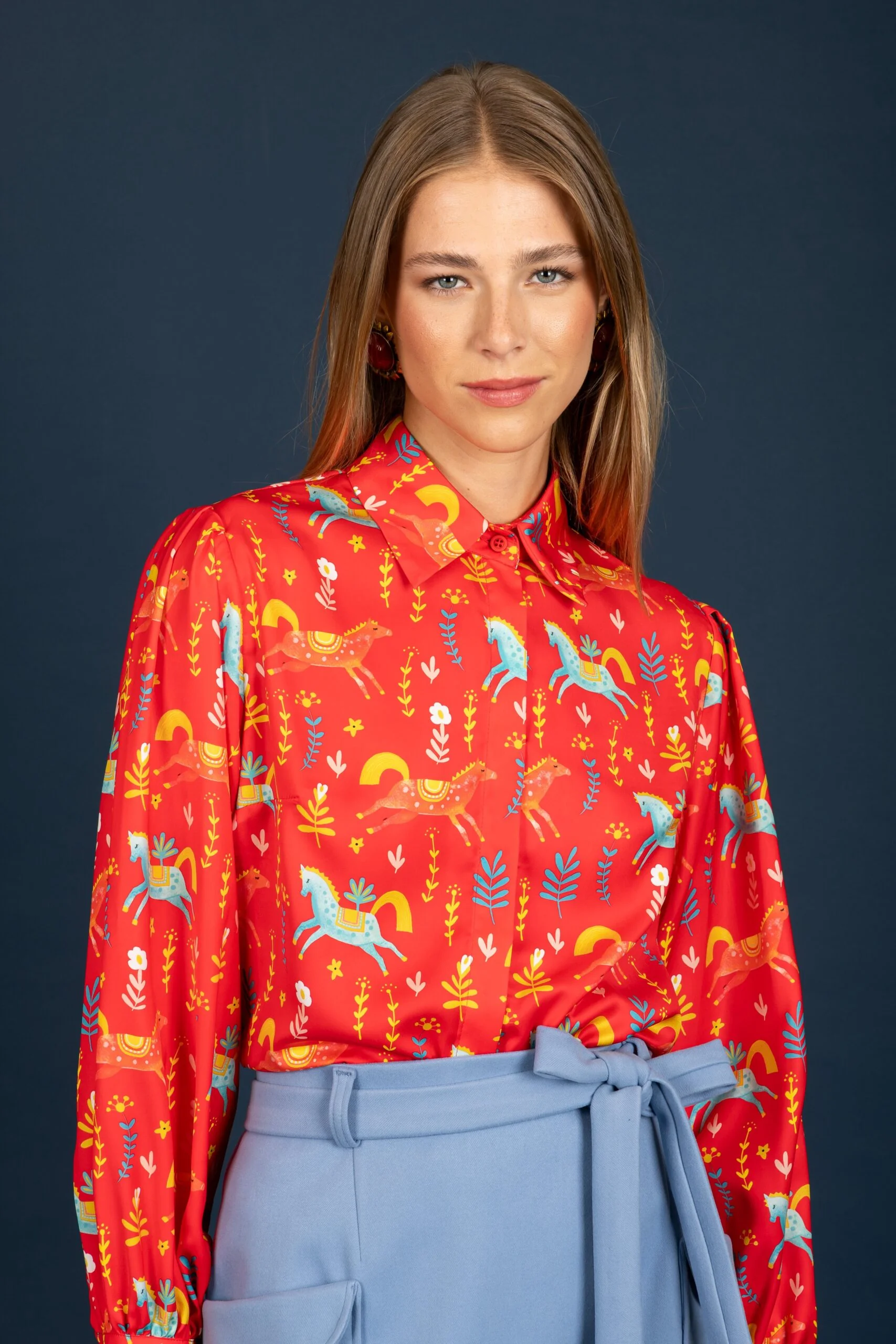 Laurel satin shirt
