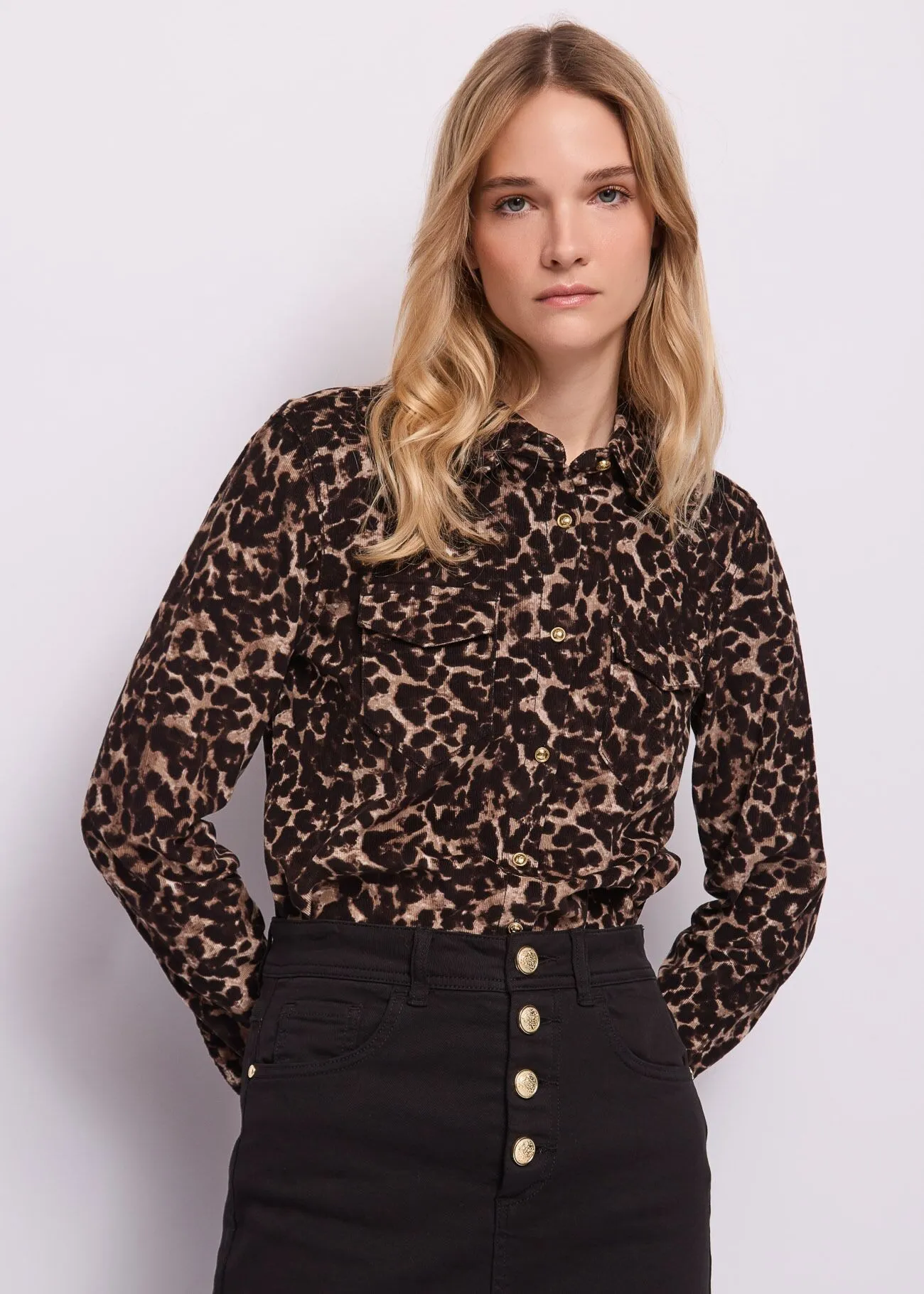 Γυναικείο πουκάμισο με animal print Gaudì