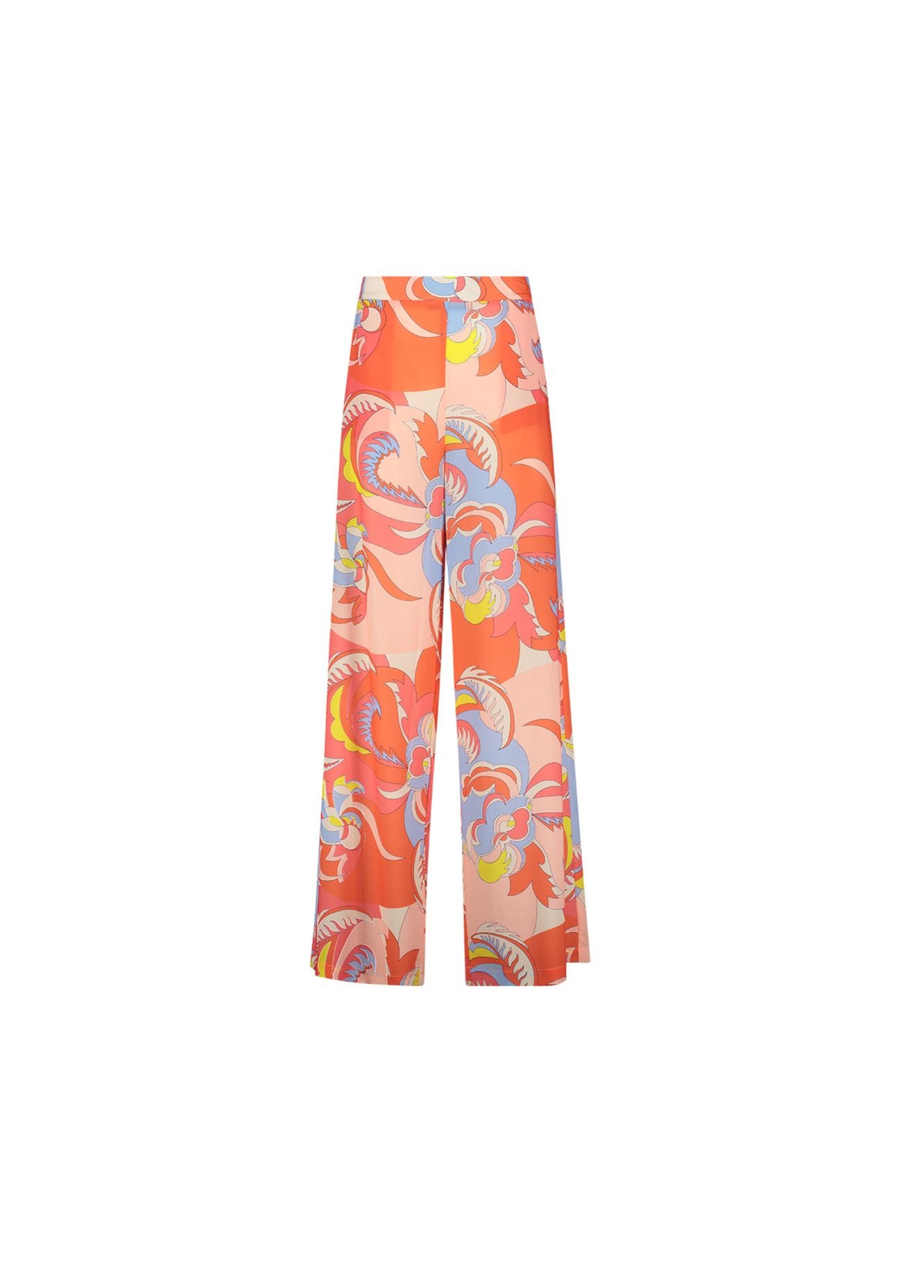 Georgette trousers with floral print Gaudì