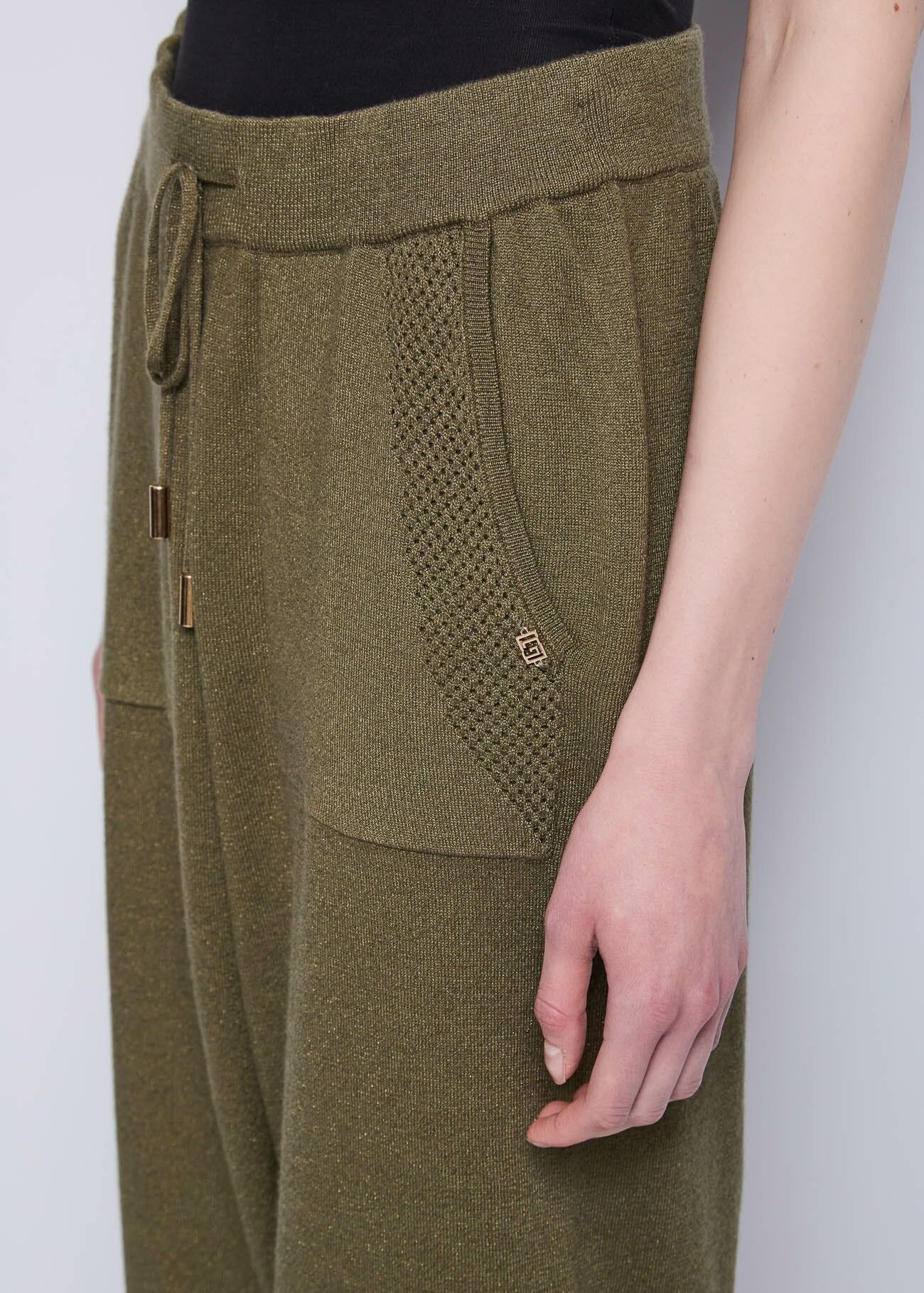 Women\'s lurex trousers with drawstring Gaudì
