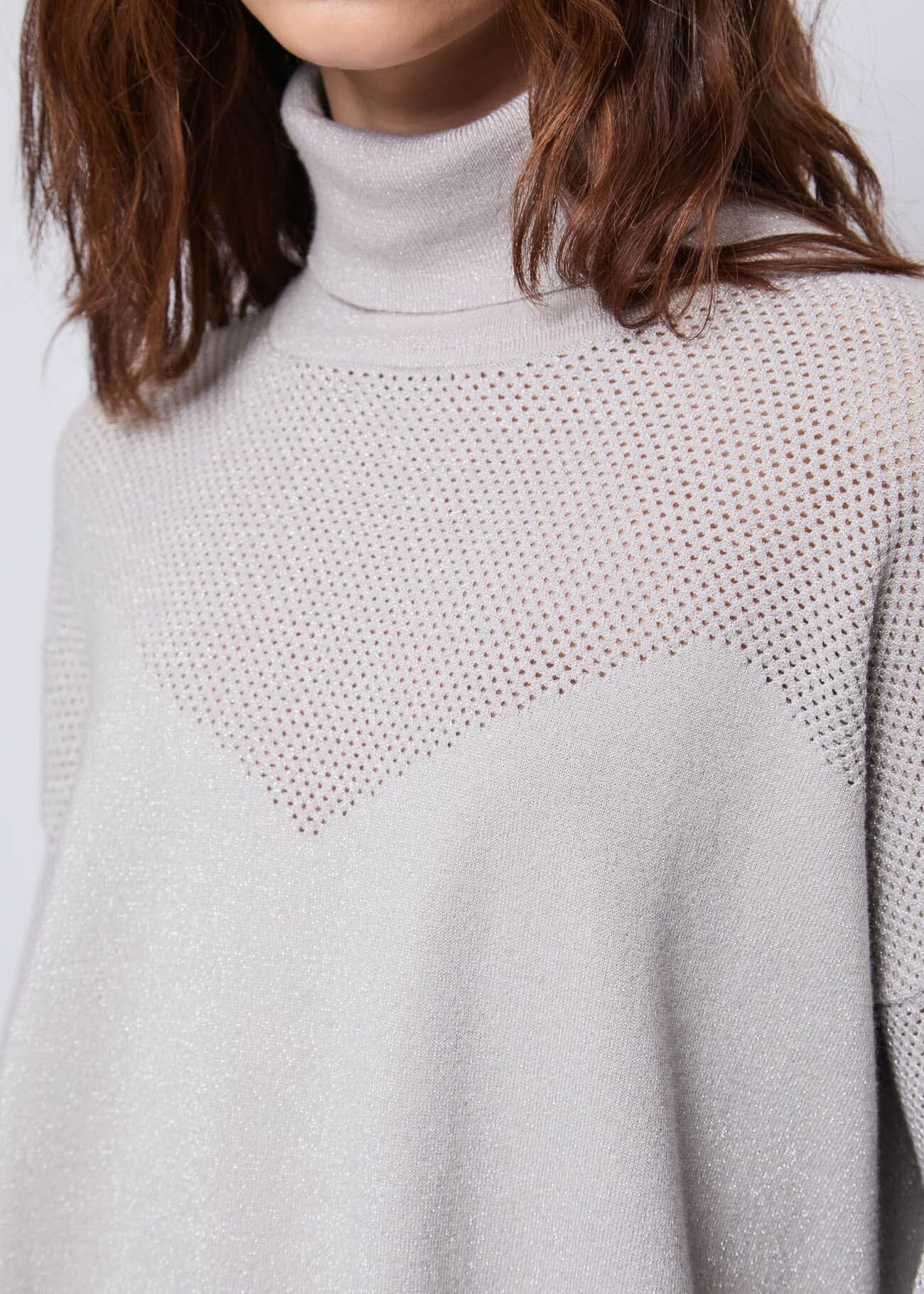 Women\'s turtleneck in lurex yarn Gaudì
