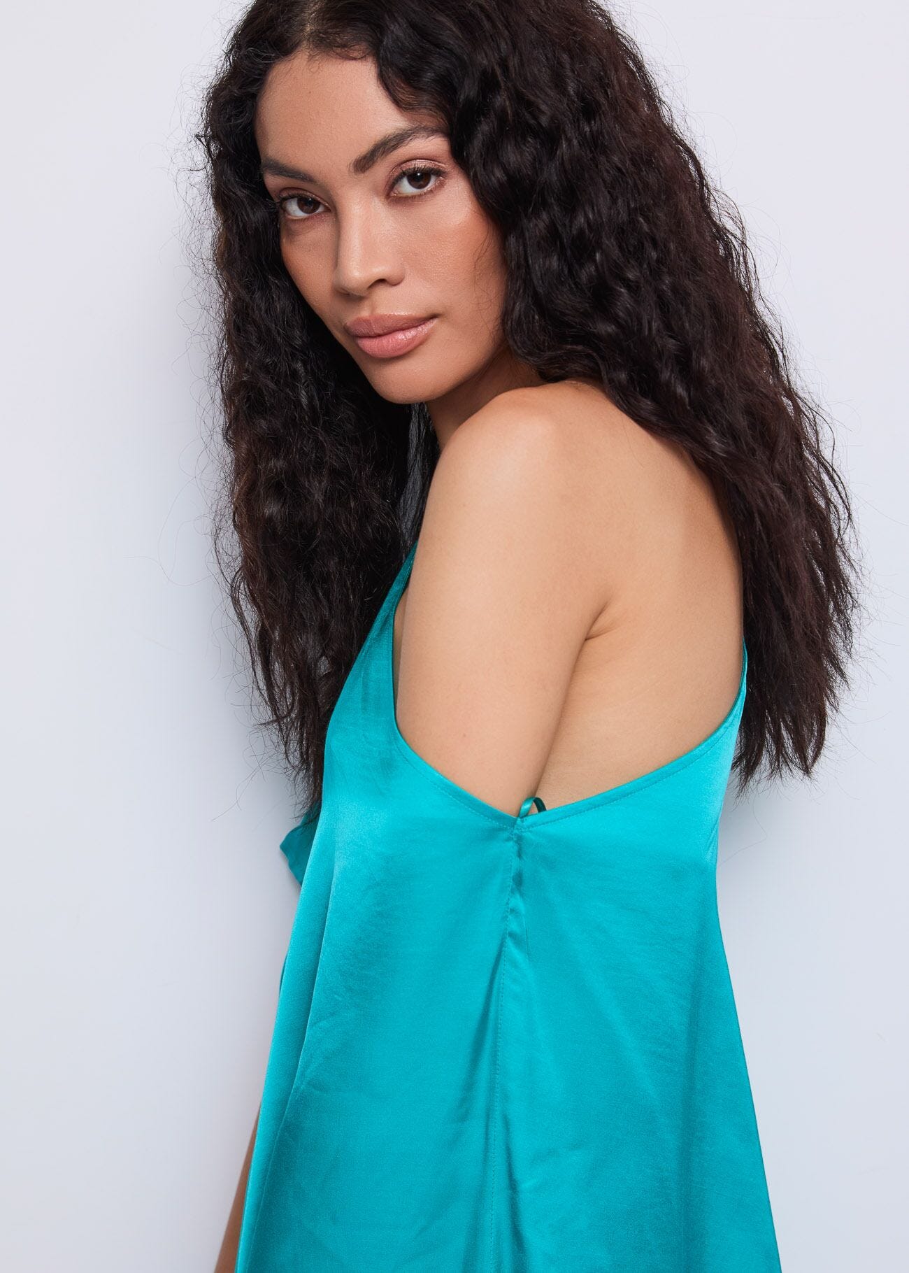 Women\'s green σατέν τοπ Gaudì