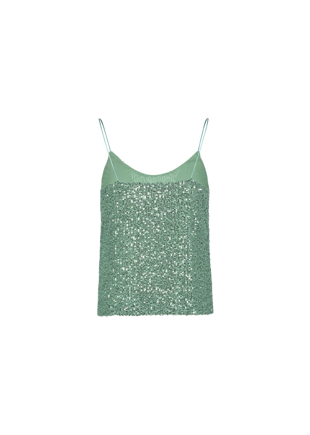 Jersey top with sequins