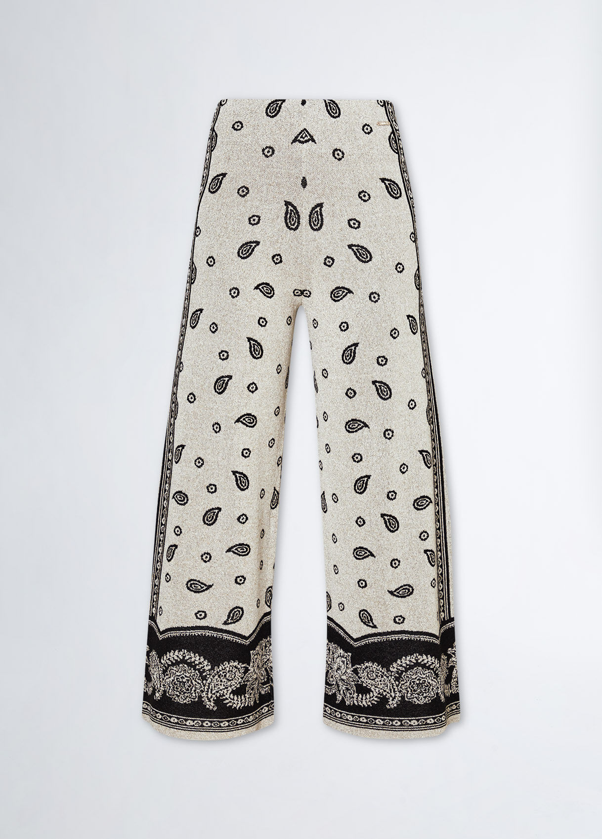 Jacquard knit trousers