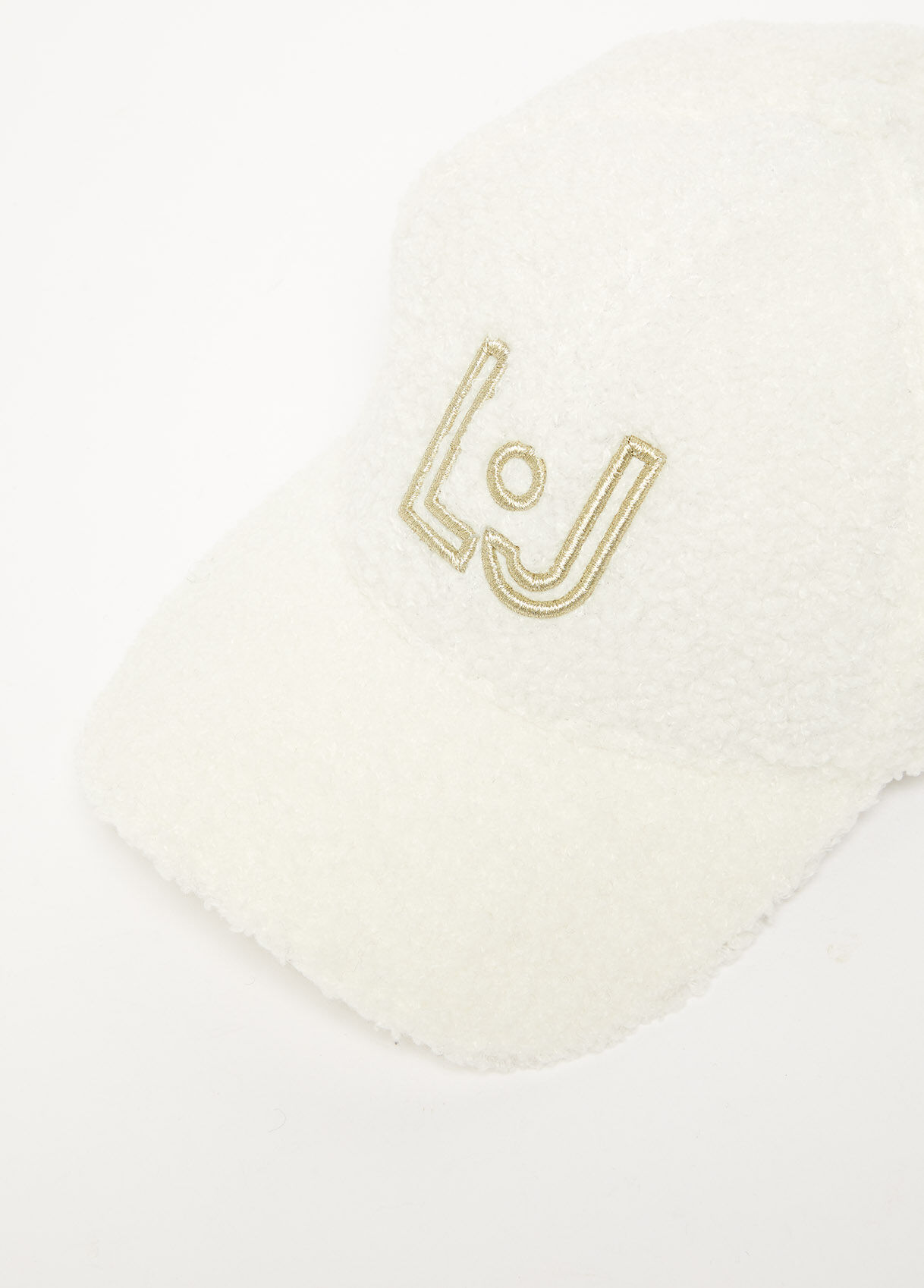 Baseball cap in teddy with logo