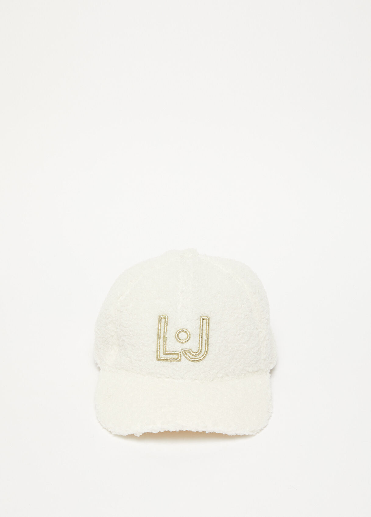 Baseball cap in teddy with logo