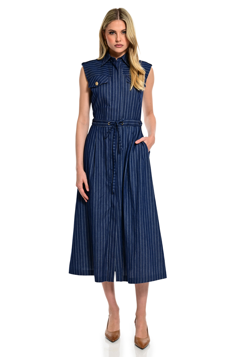 Φόρεμα Navy Lines