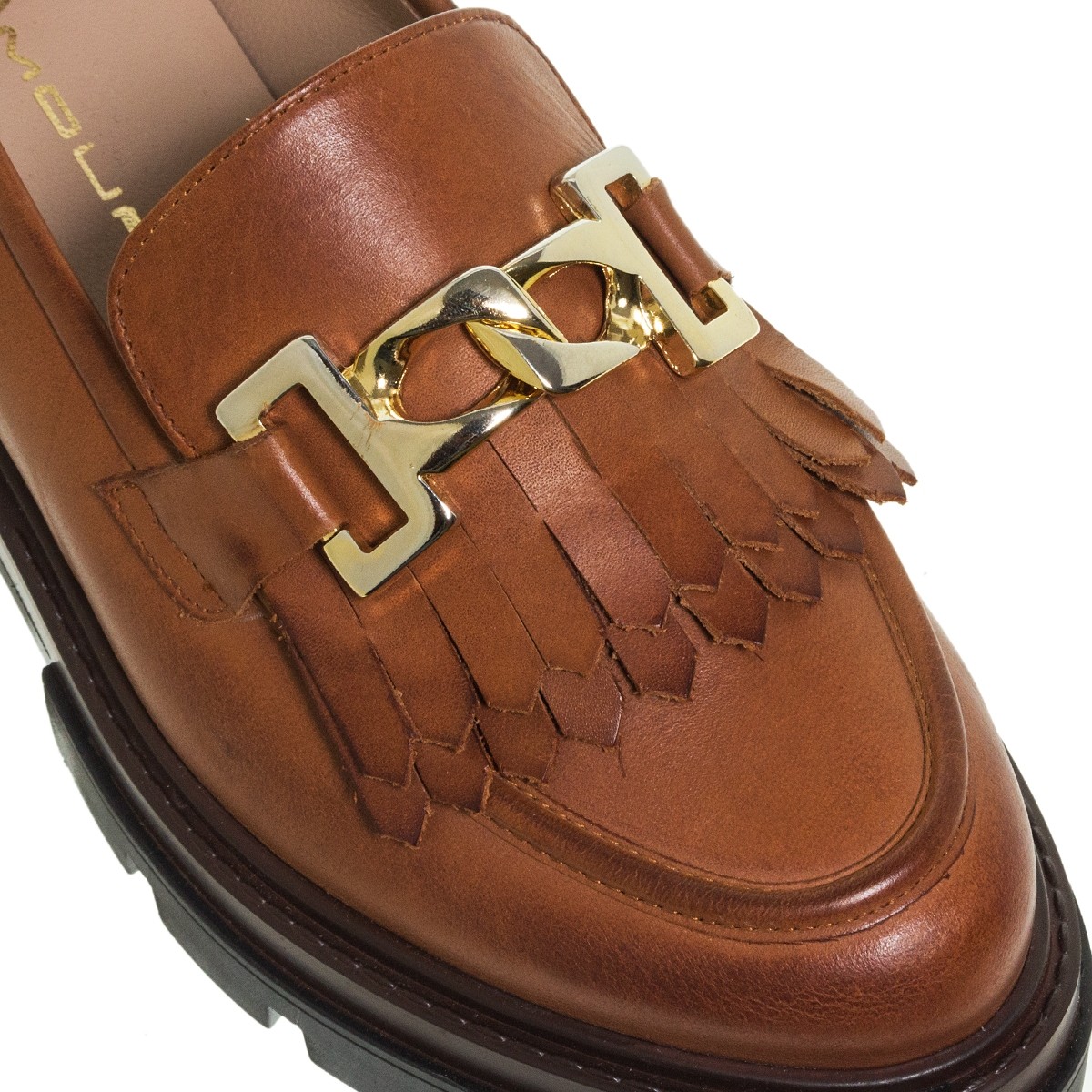 MOURTZI TABAC ΔΕΡΜΑΤΙΝΑ CHUNKY LOAFERS