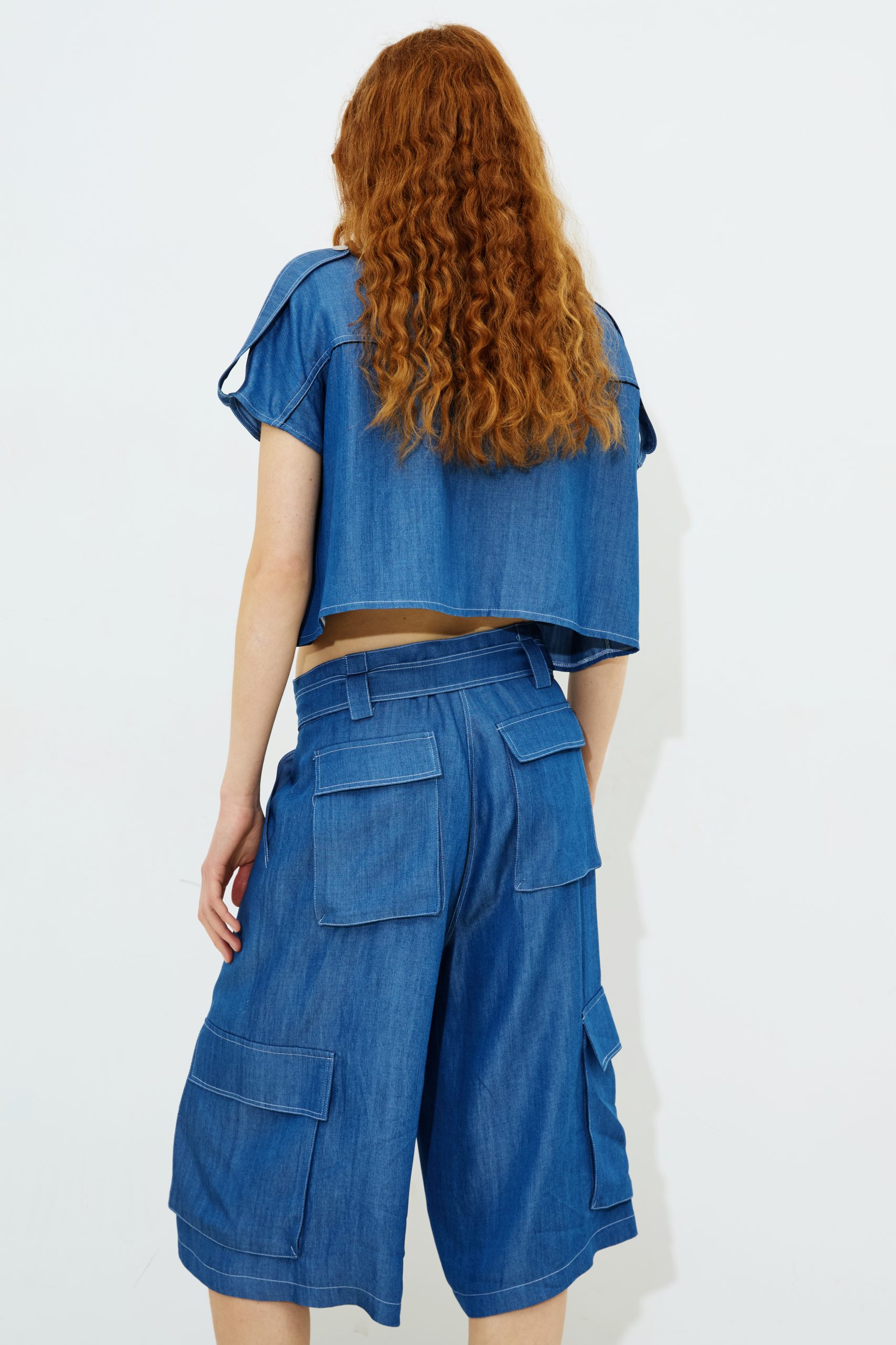 Dixie Denim Crop Shirt