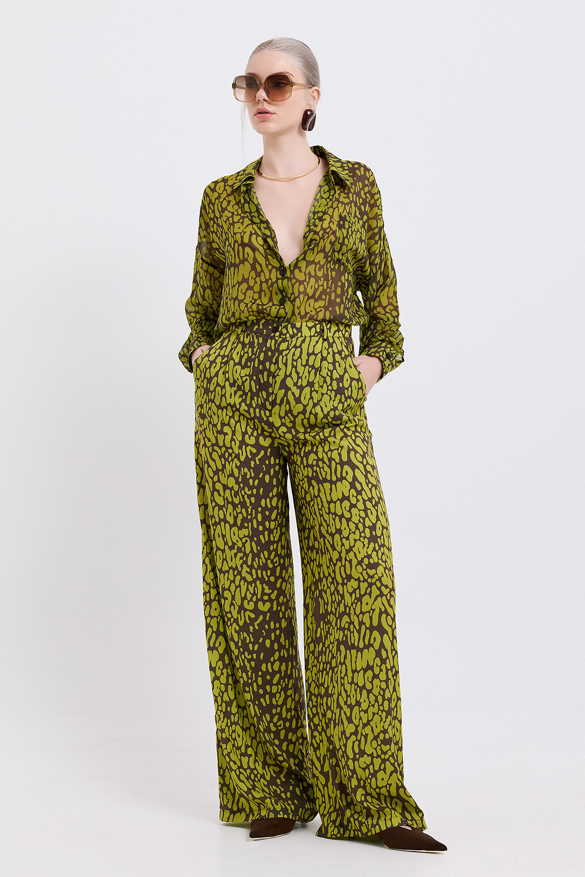 Marisa Leopard Print Trousers