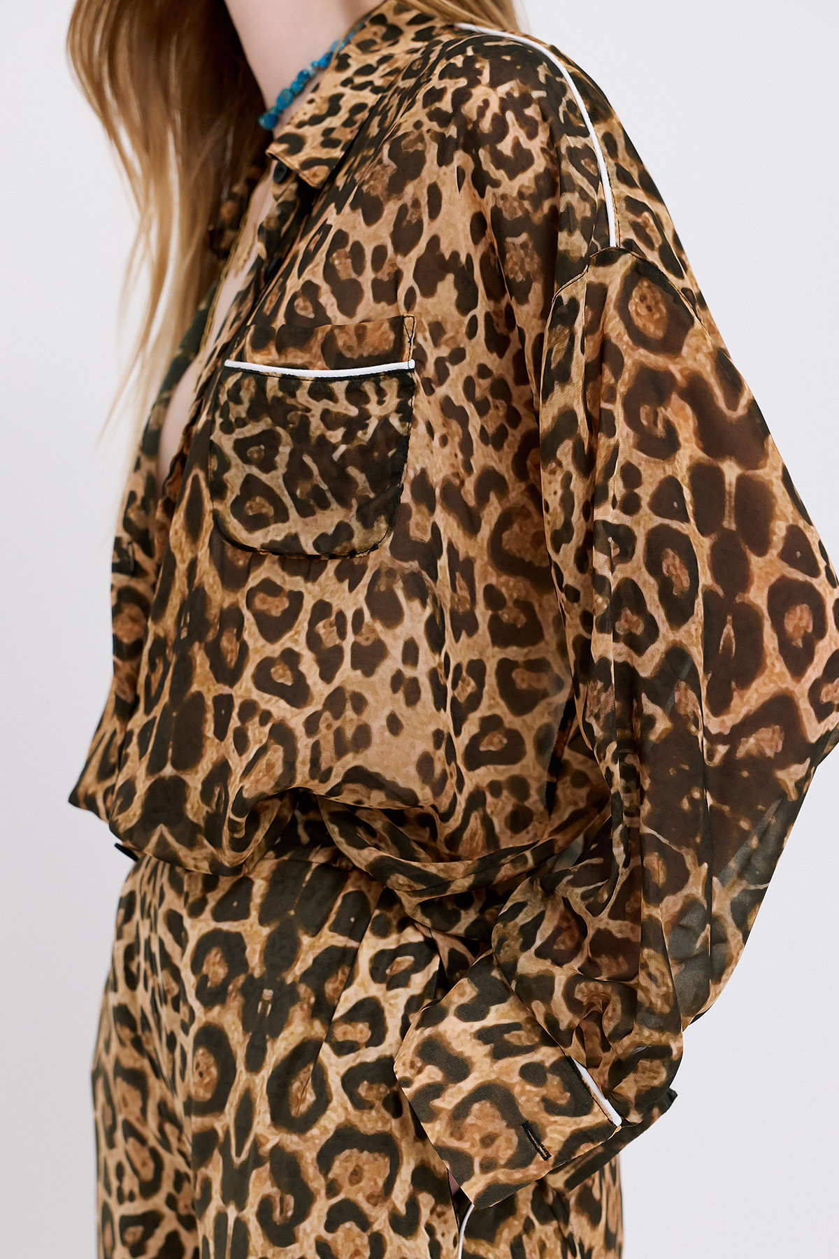 Liora Leopard Shirt With Hem