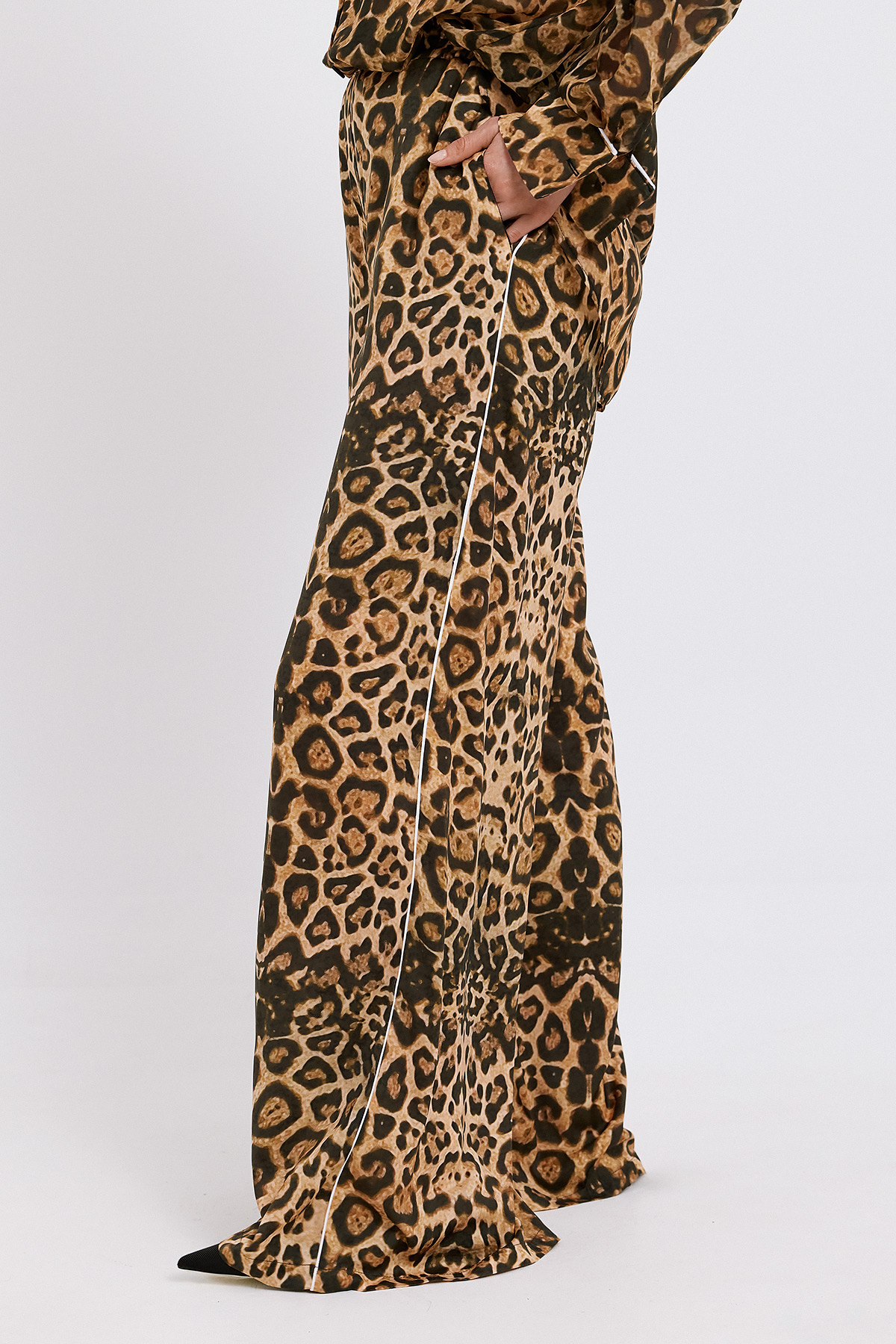 Josie Leopard Print Trousers