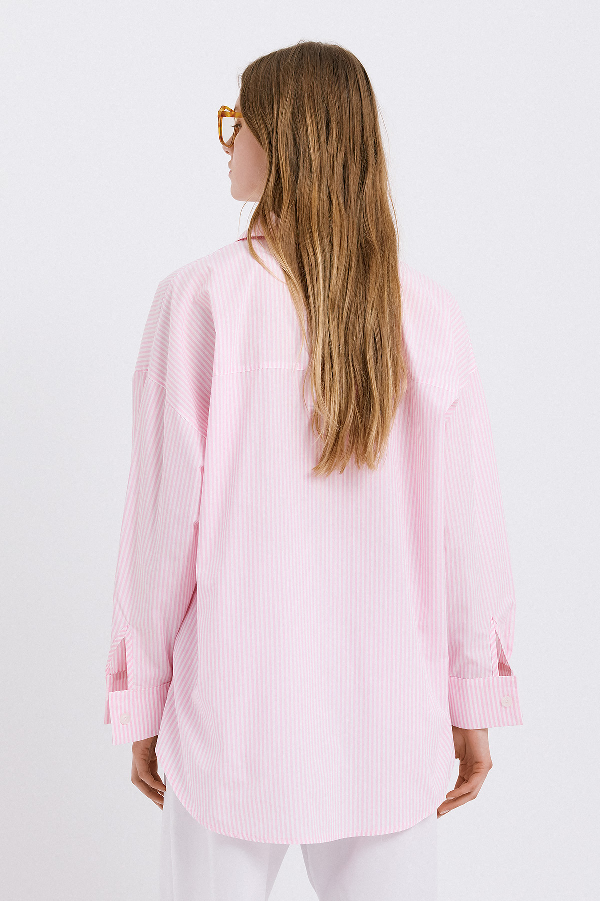 Brianna Striped Pink Shirt