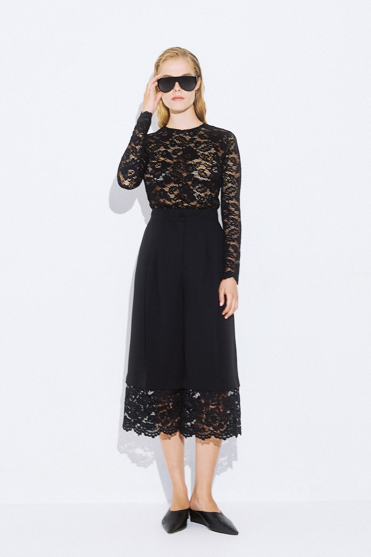 Mirella Crepe Zip Culotte