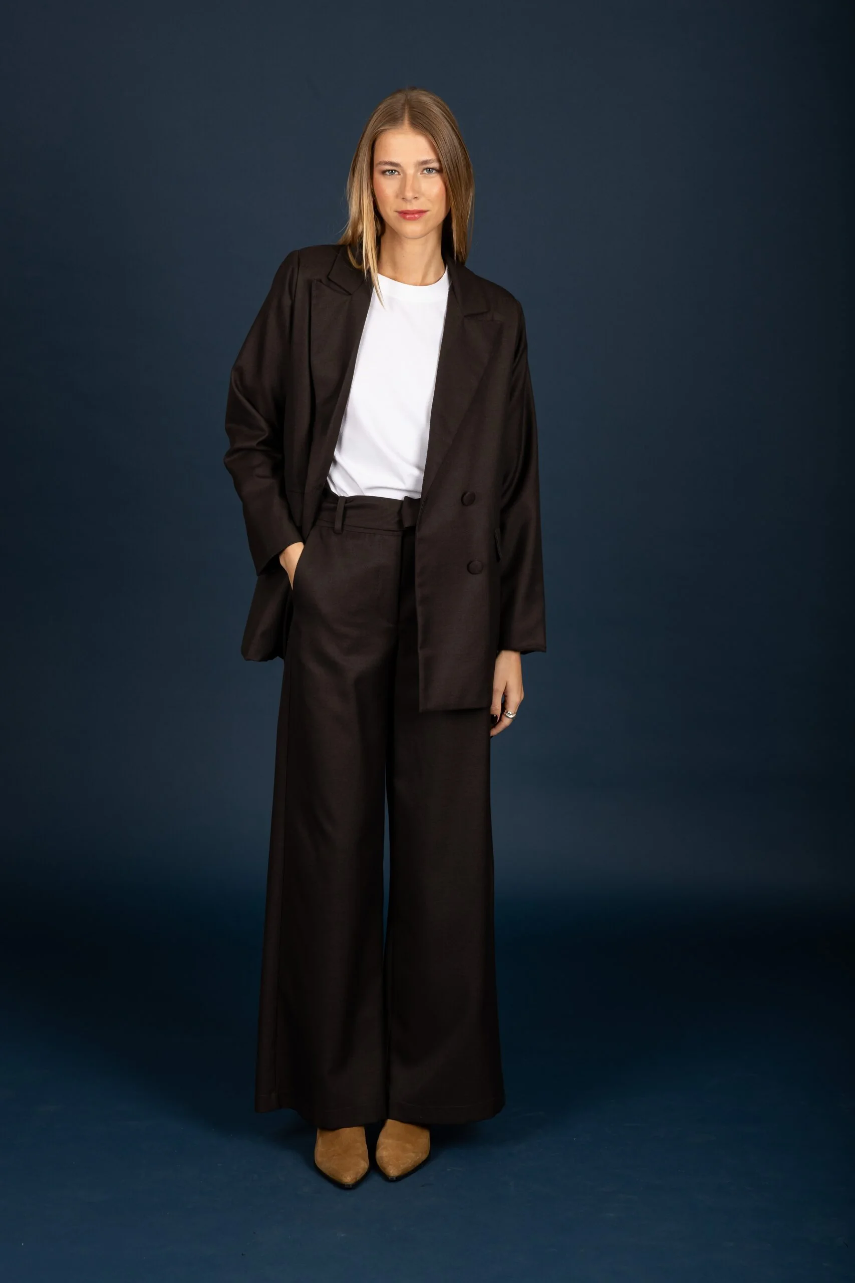 Ron oversize blazer (Brown)