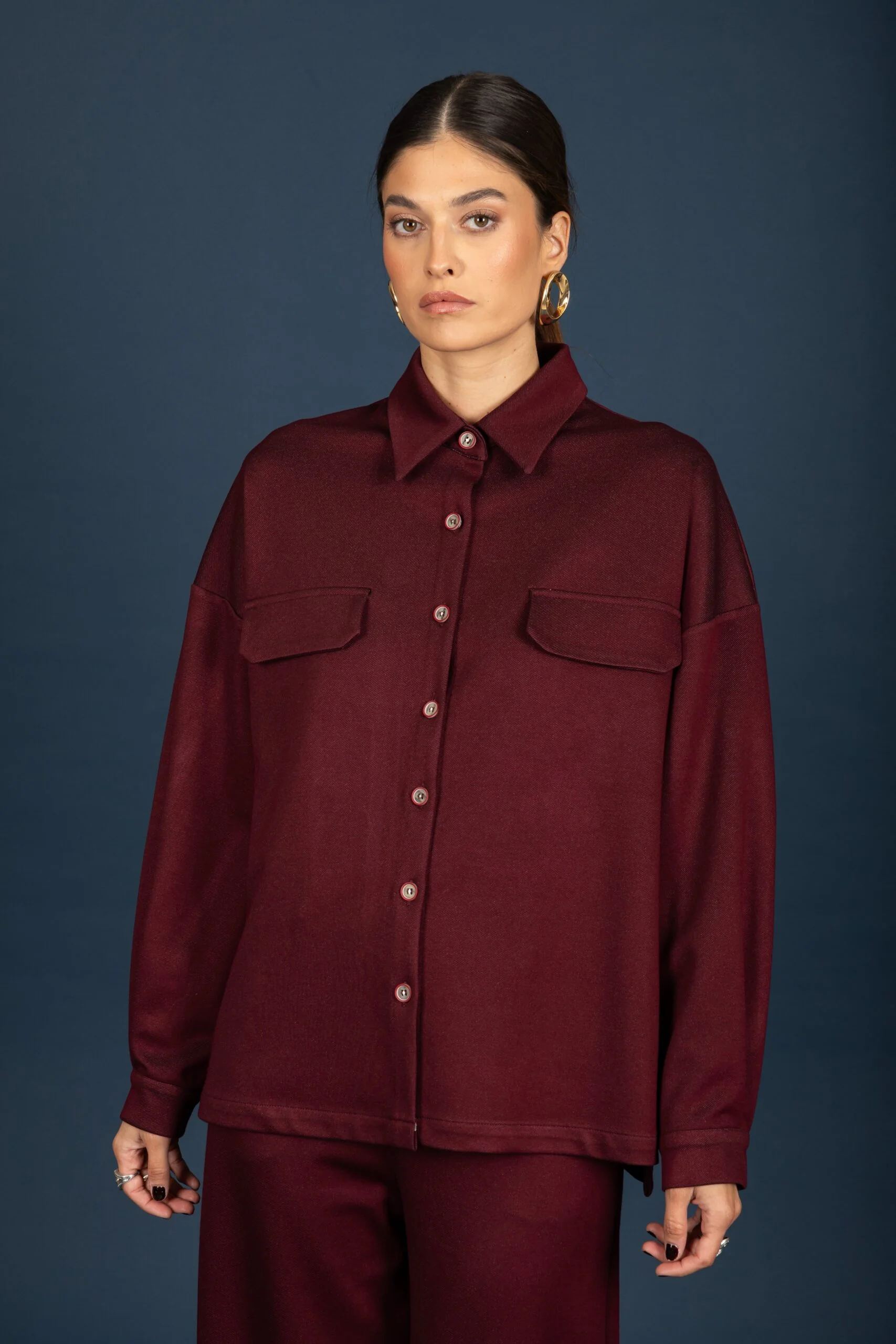 Craig oversize shirt (Bordeaux)