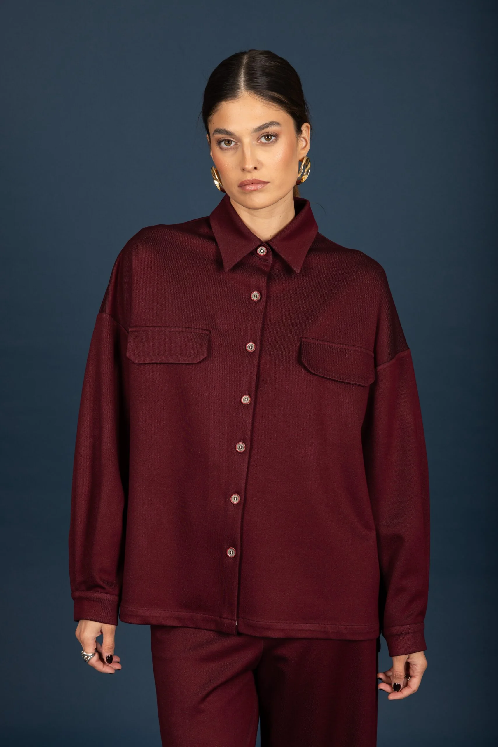 Craig oversize shirt (Bordeaux)