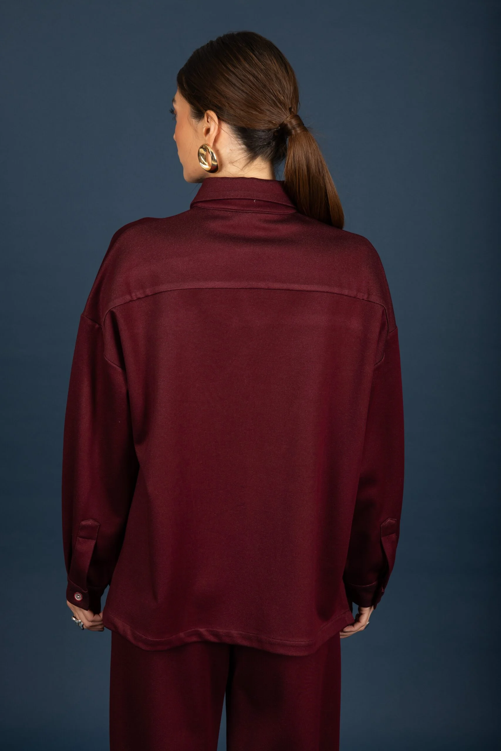 Craig oversize shirt (Bordeaux)