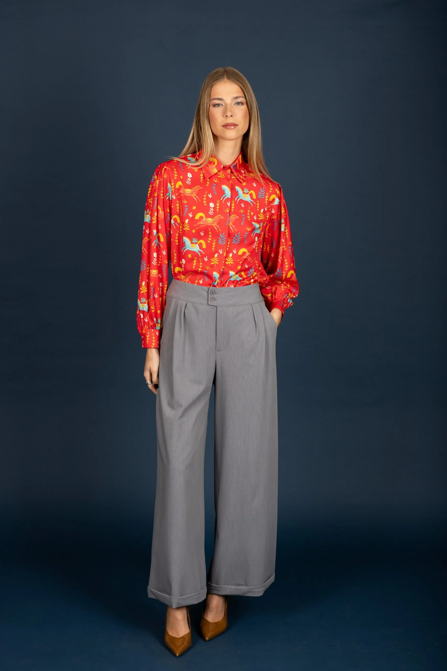 Laurel satin shirt