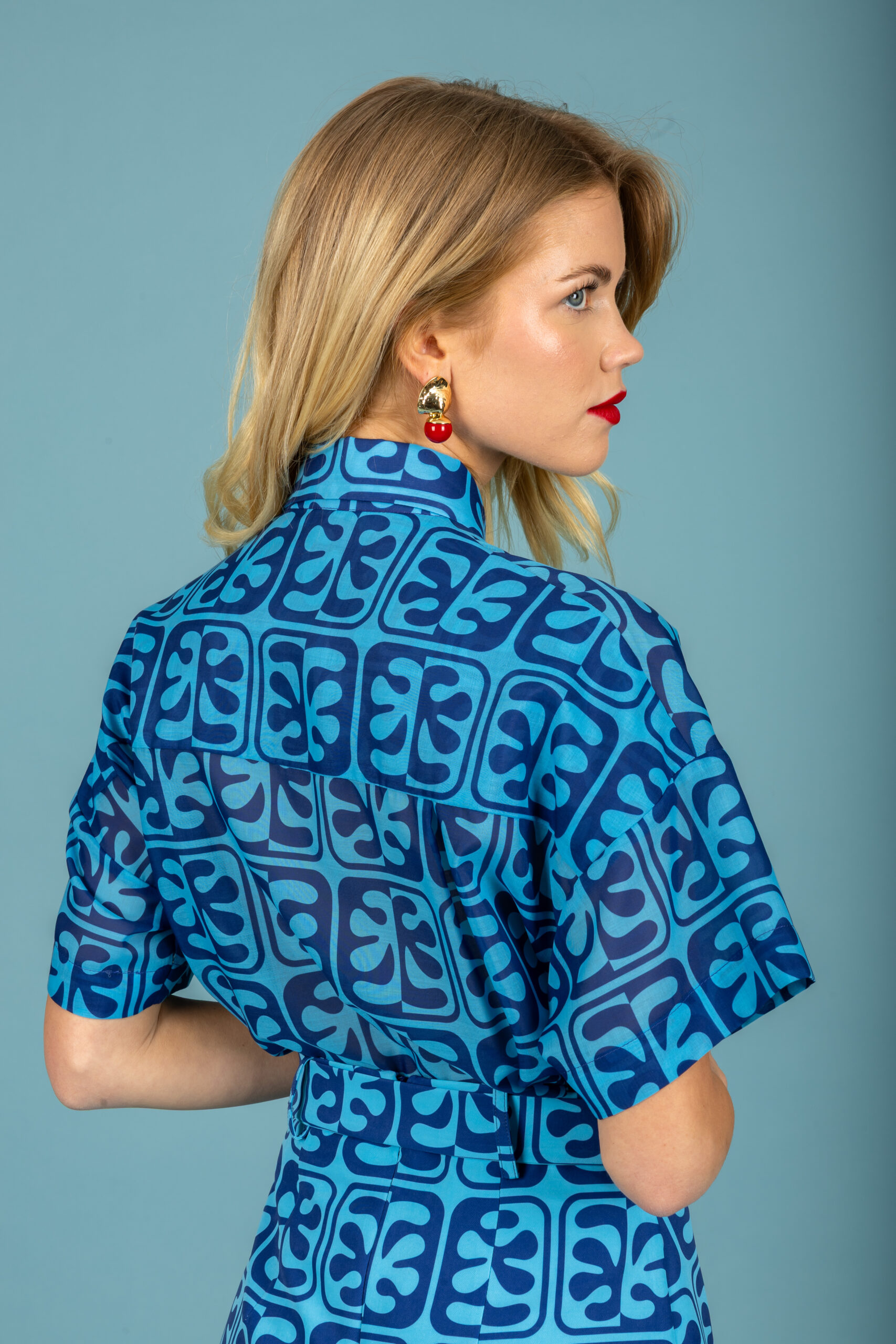 Javier voile shirt (Ciel)