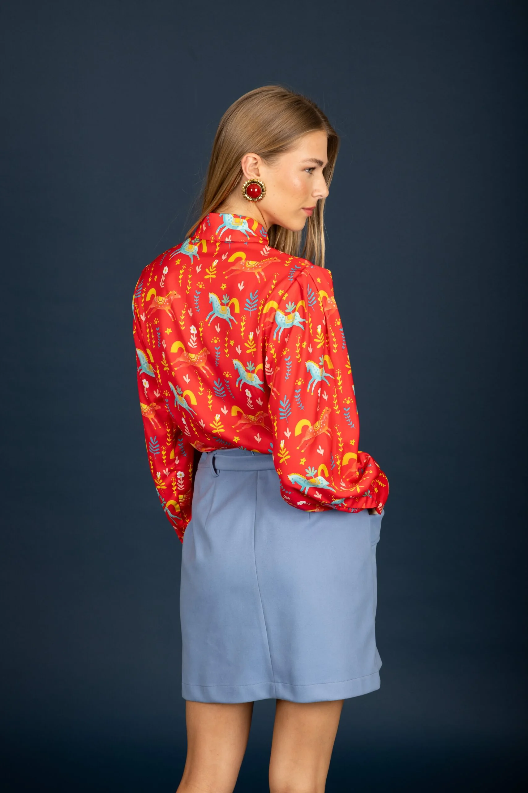 Laurel satin shirt
