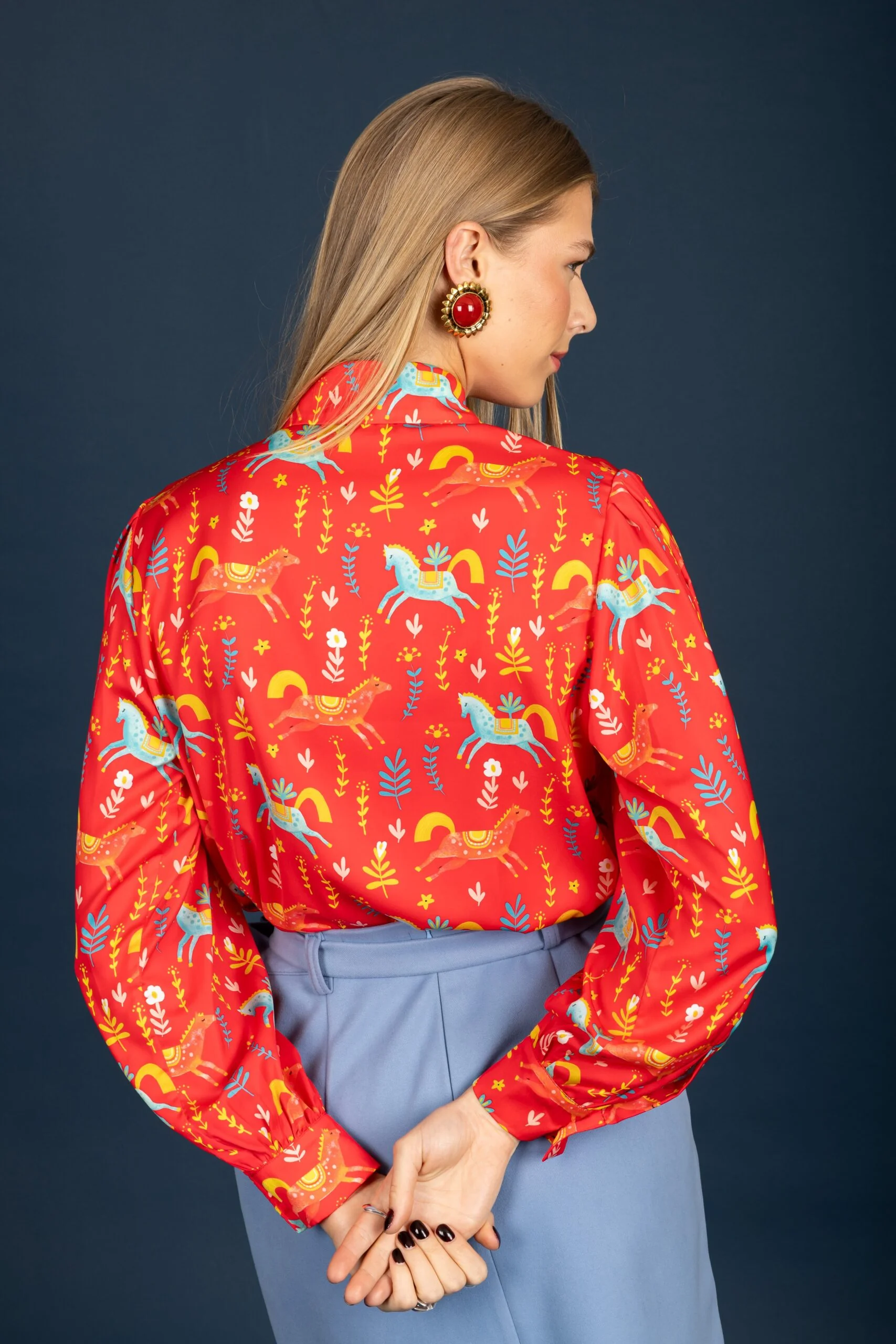 Laurel satin shirt