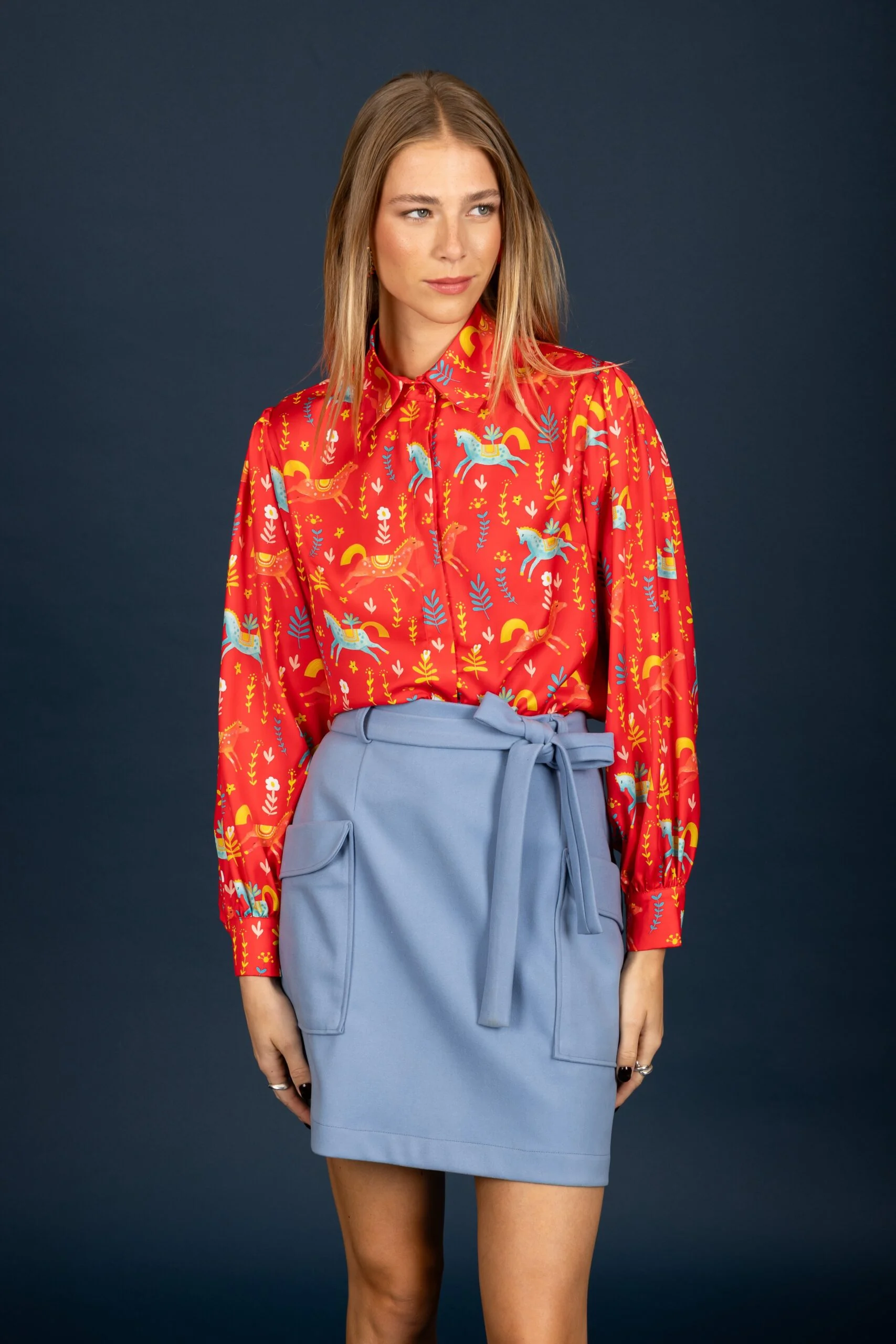 Laurel satin shirt