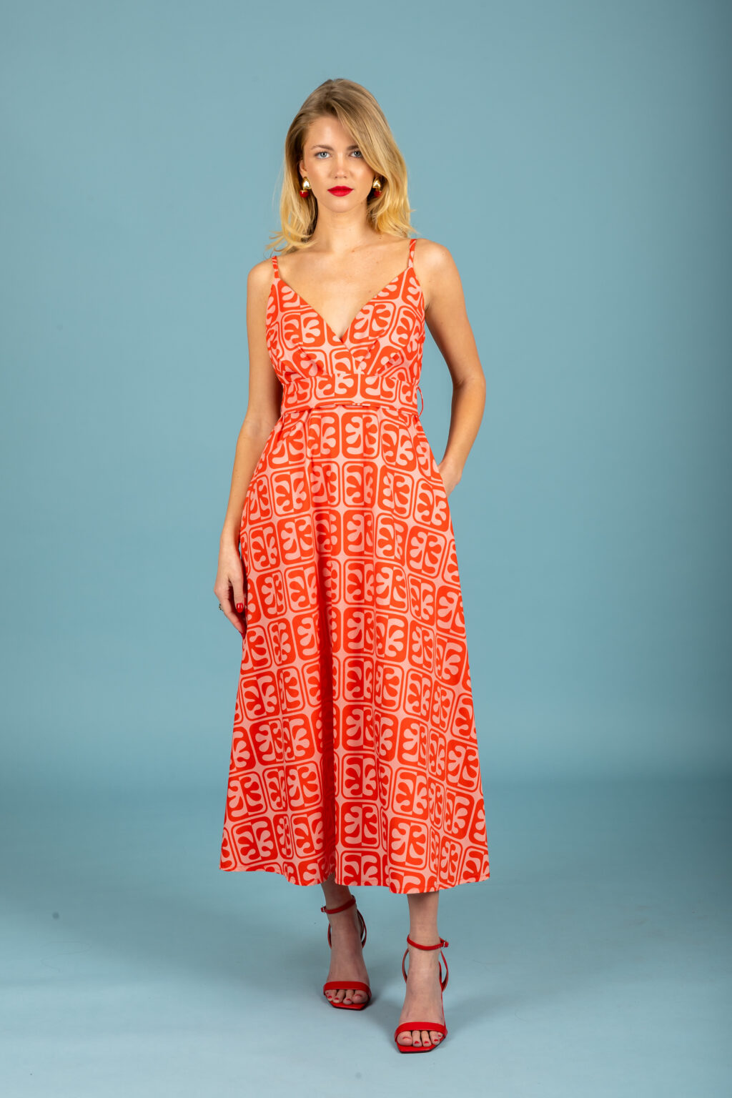 Javier poplin dress (Pink)