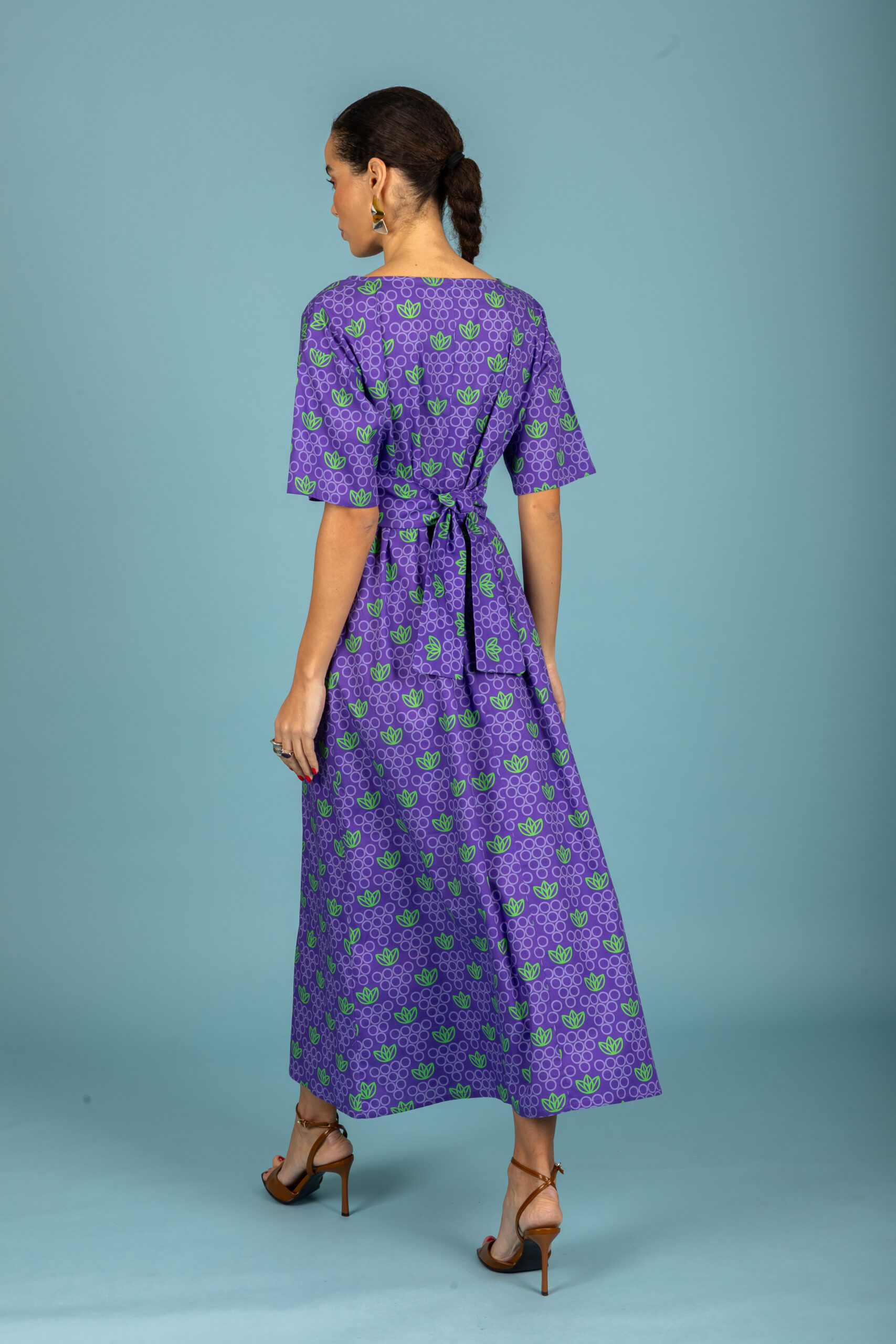 Lorena poplin sleeve dress