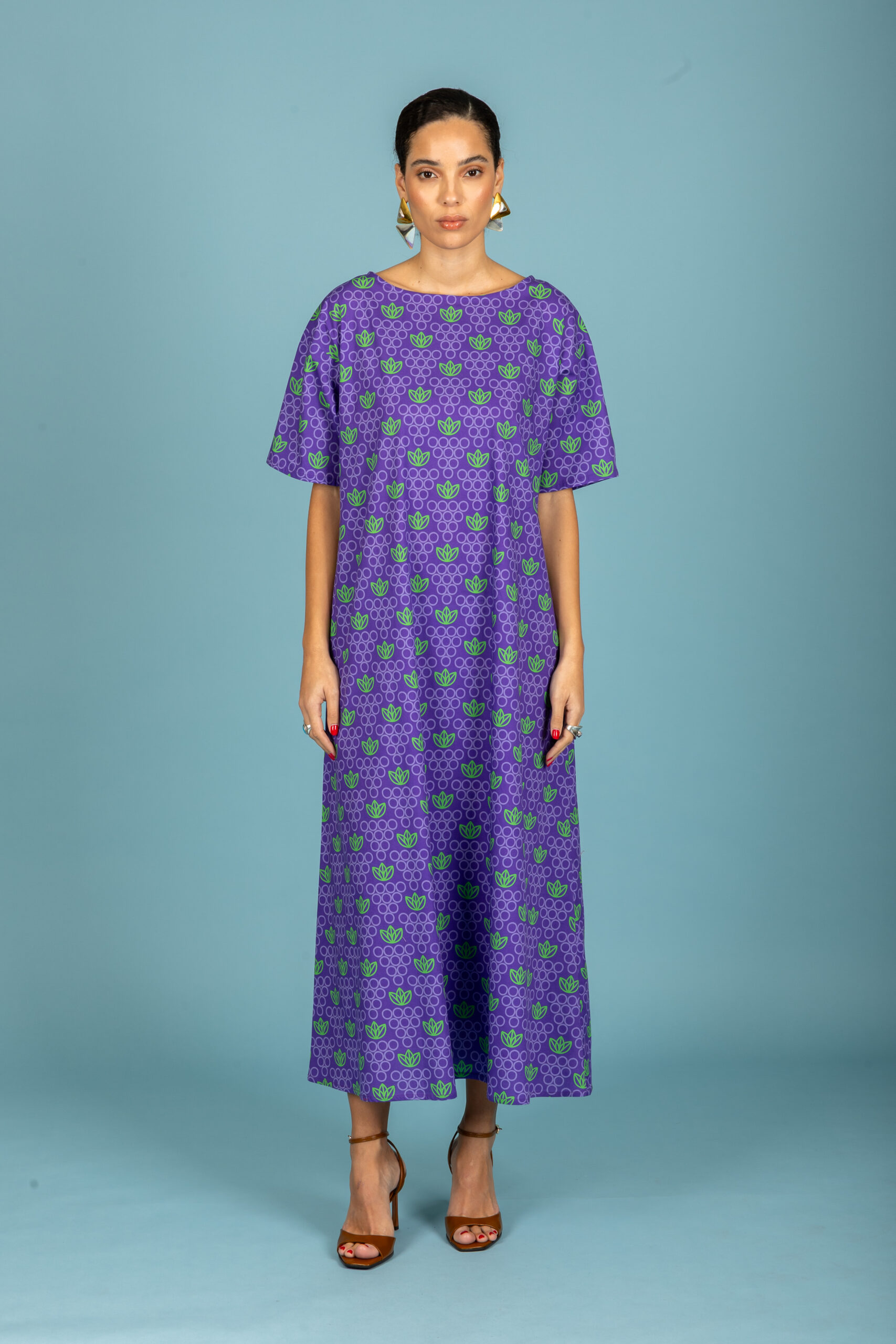 Lorena poplin sleeve dress