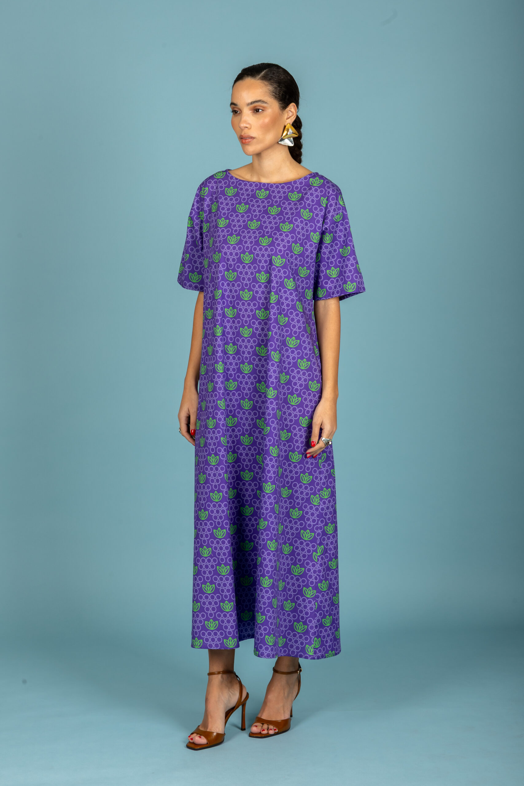 Lorena poplin sleeve dress