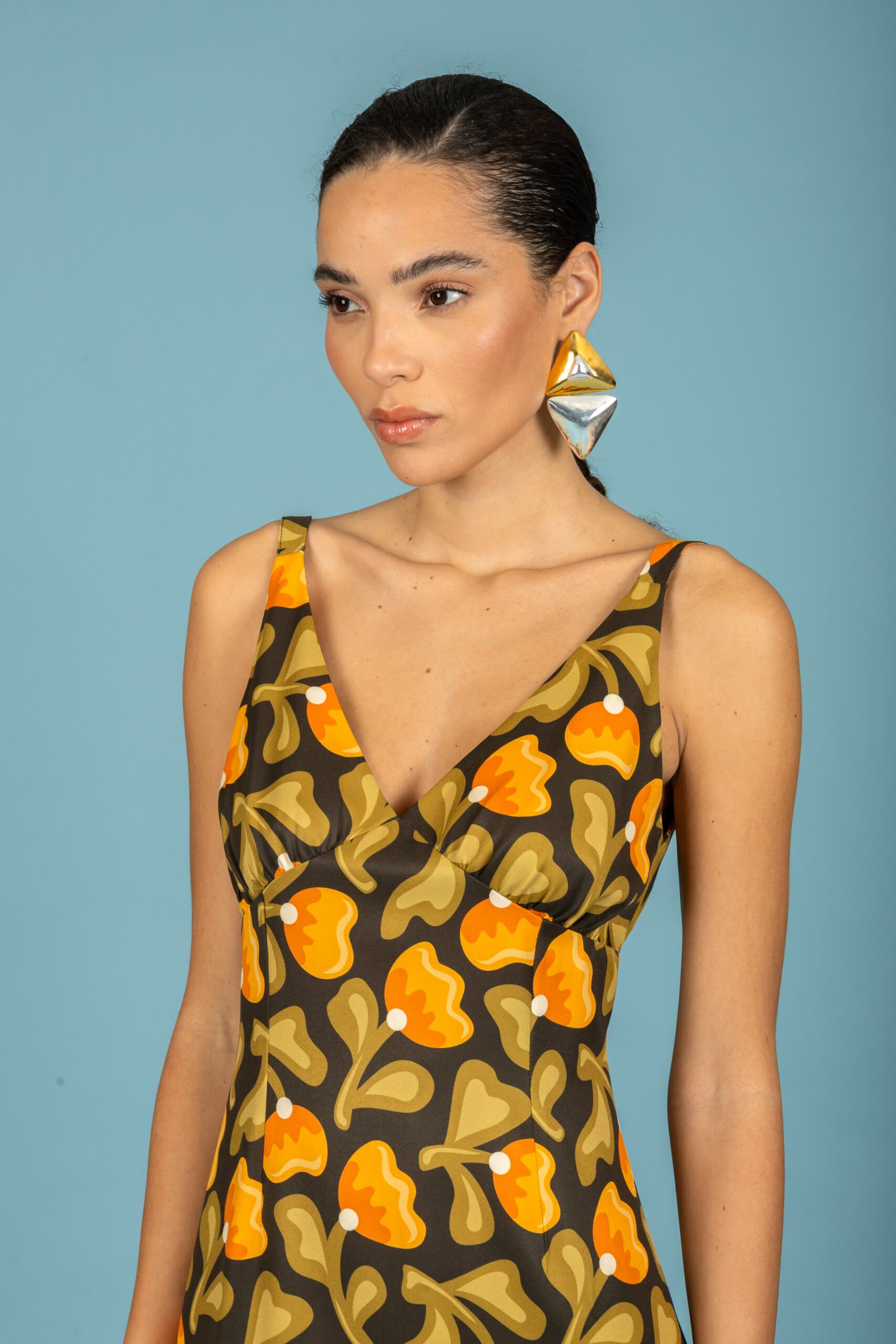 Monica slim dress (Yellow)