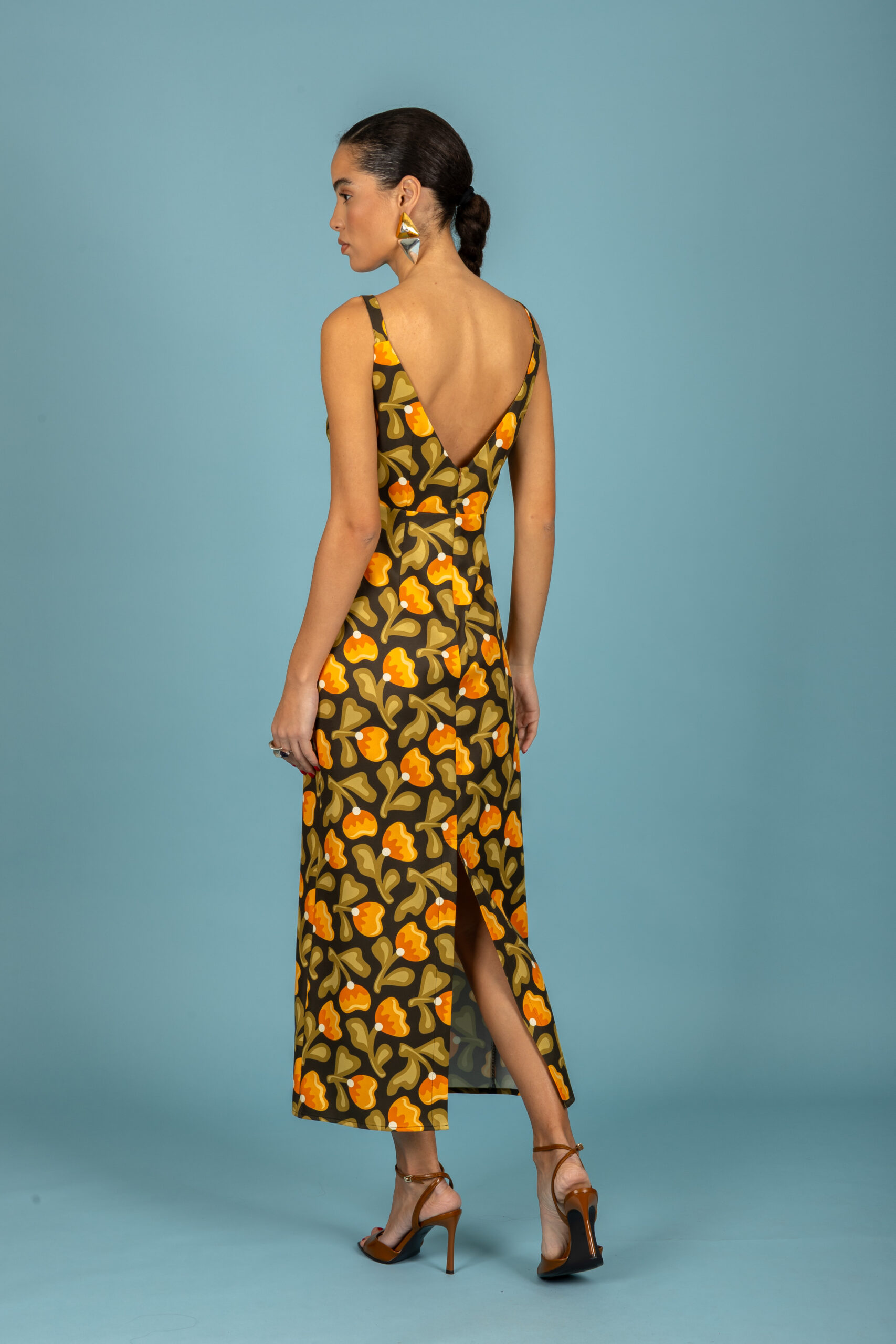 Monica slim dress (Yellow)