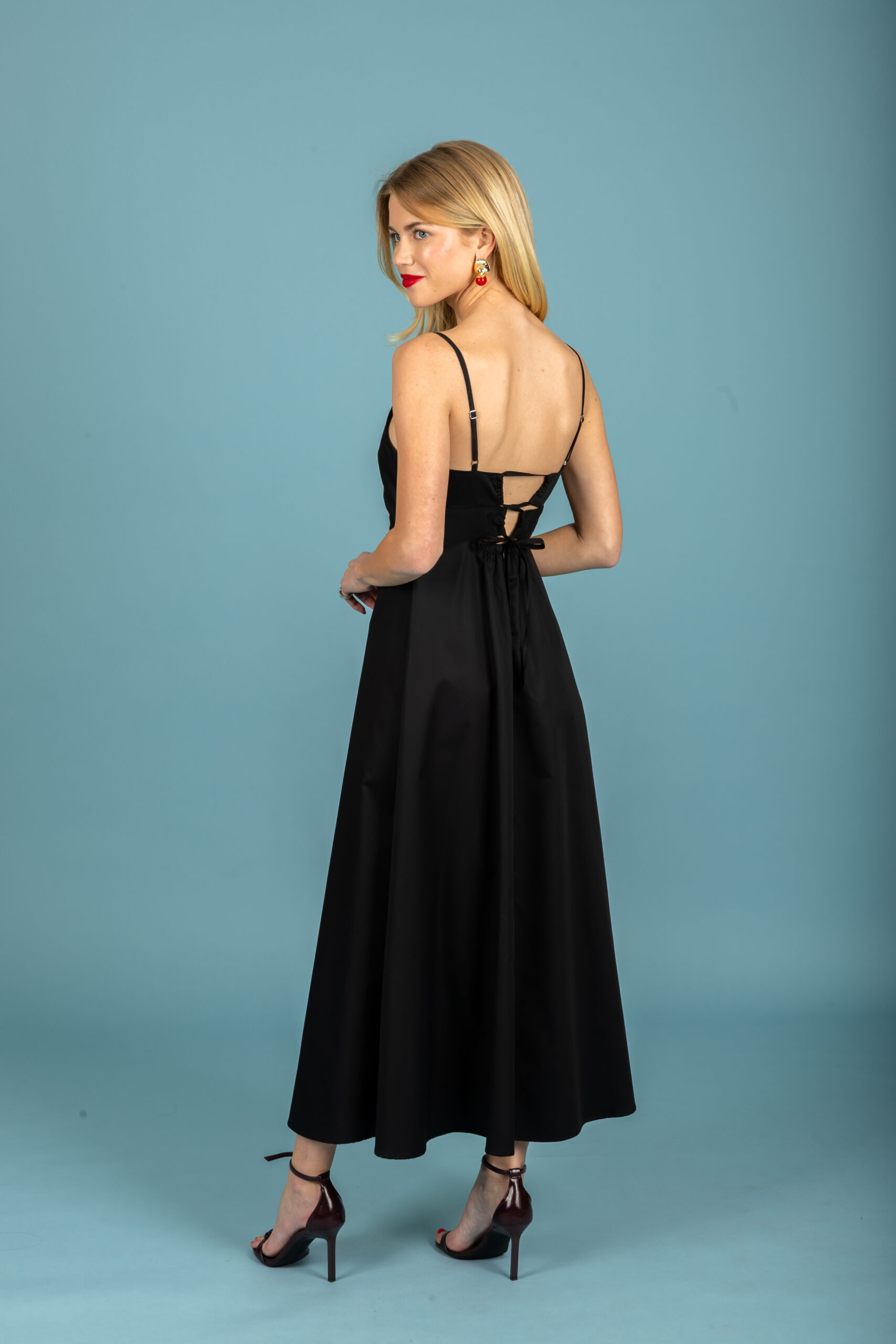Hugo poplin dress (Jet Black)
