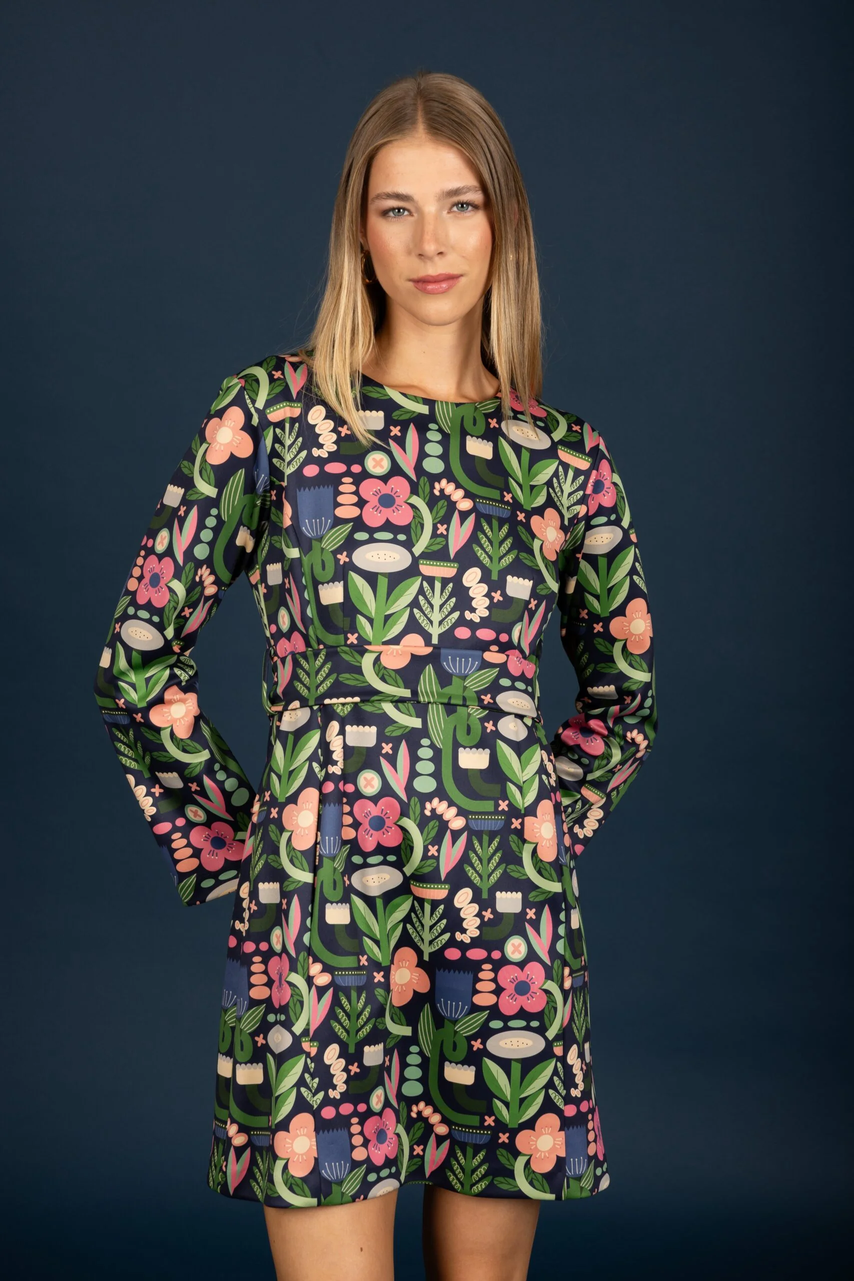 Nicole suede dress