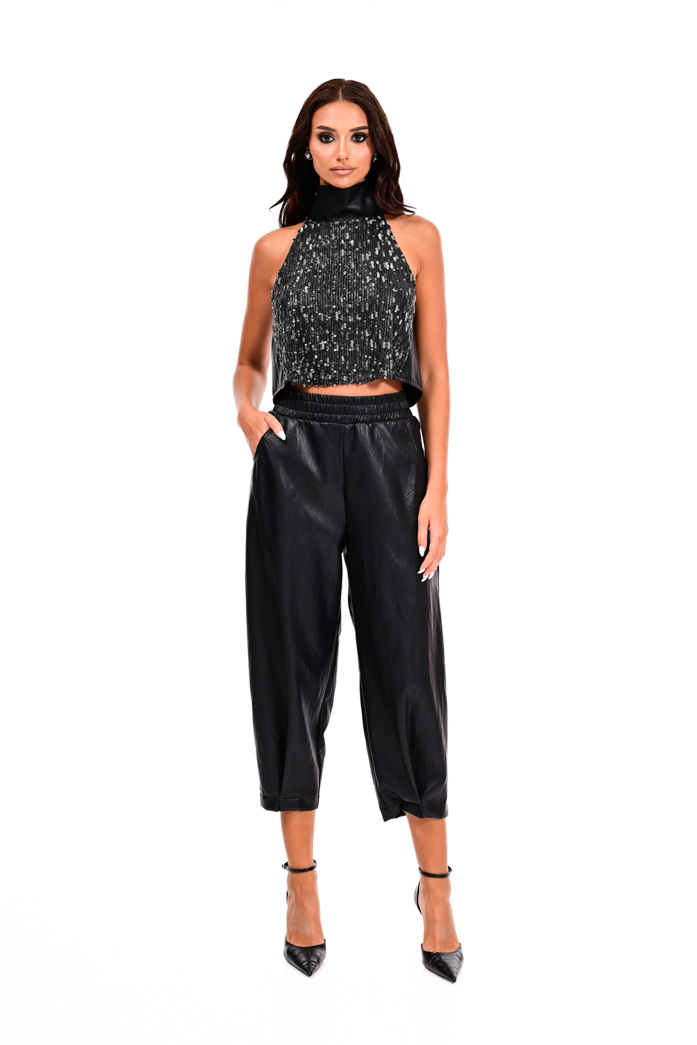 Αμάνικο Τοπ με Παγιέτες